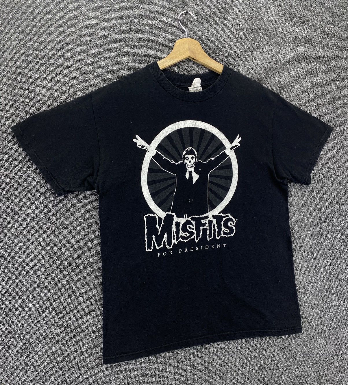 Band Tees Vintage Misfits Punk For President Rock Band Tees T Shirts Size US M / EU 48-50 / 2 - 2 Thumbnail