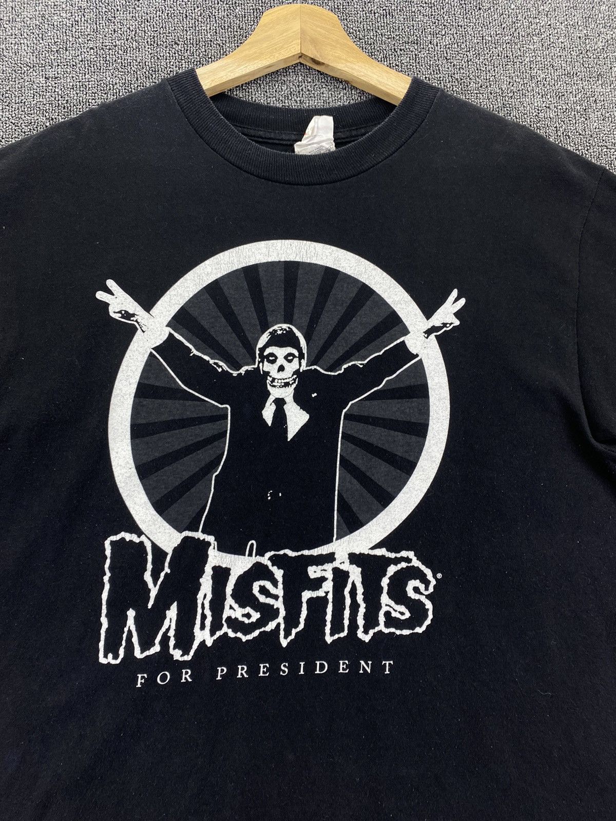 Band Tees Vintage Misfits Punk For President Rock Band Tees T Shirts Size US M / EU 48-50 / 2 - 5 Thumbnail