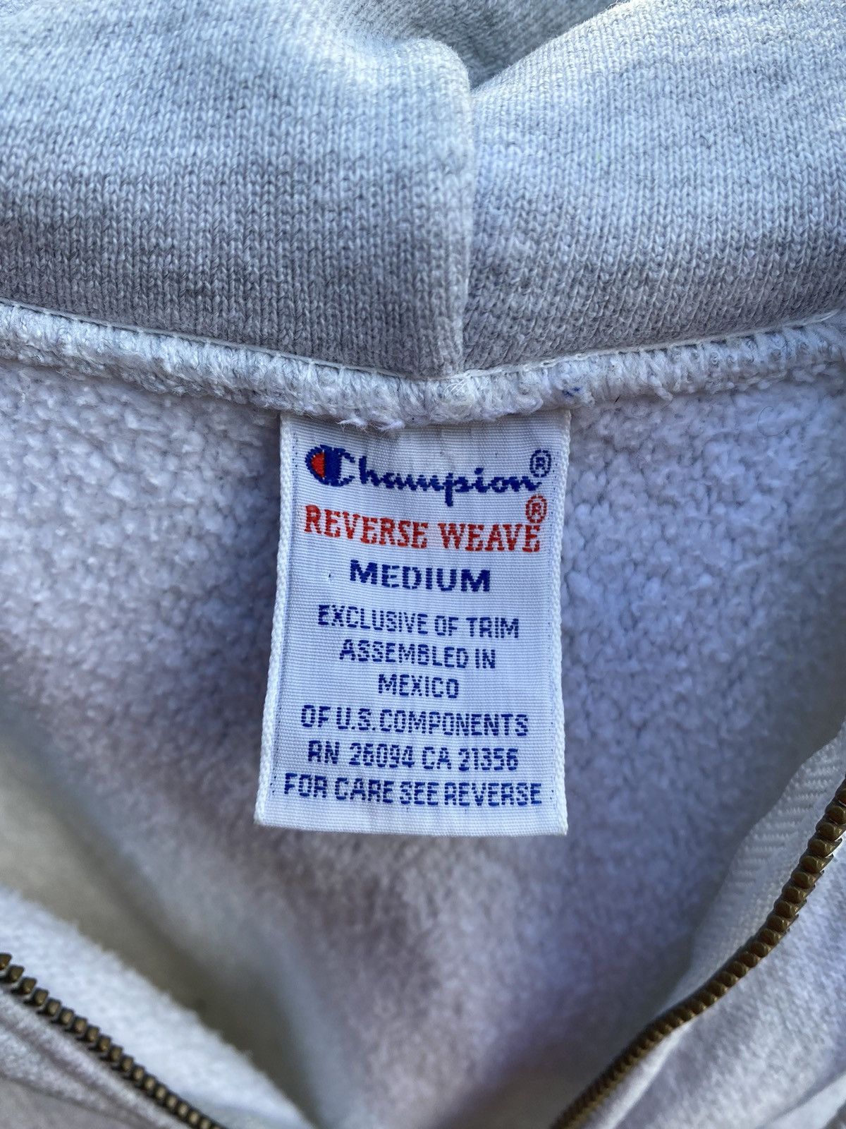 Champion × Vintage Distressed Champion Reserve Weave Zip Hooded Size US M / EU 48-50 / 2 - 3 Thumbnail