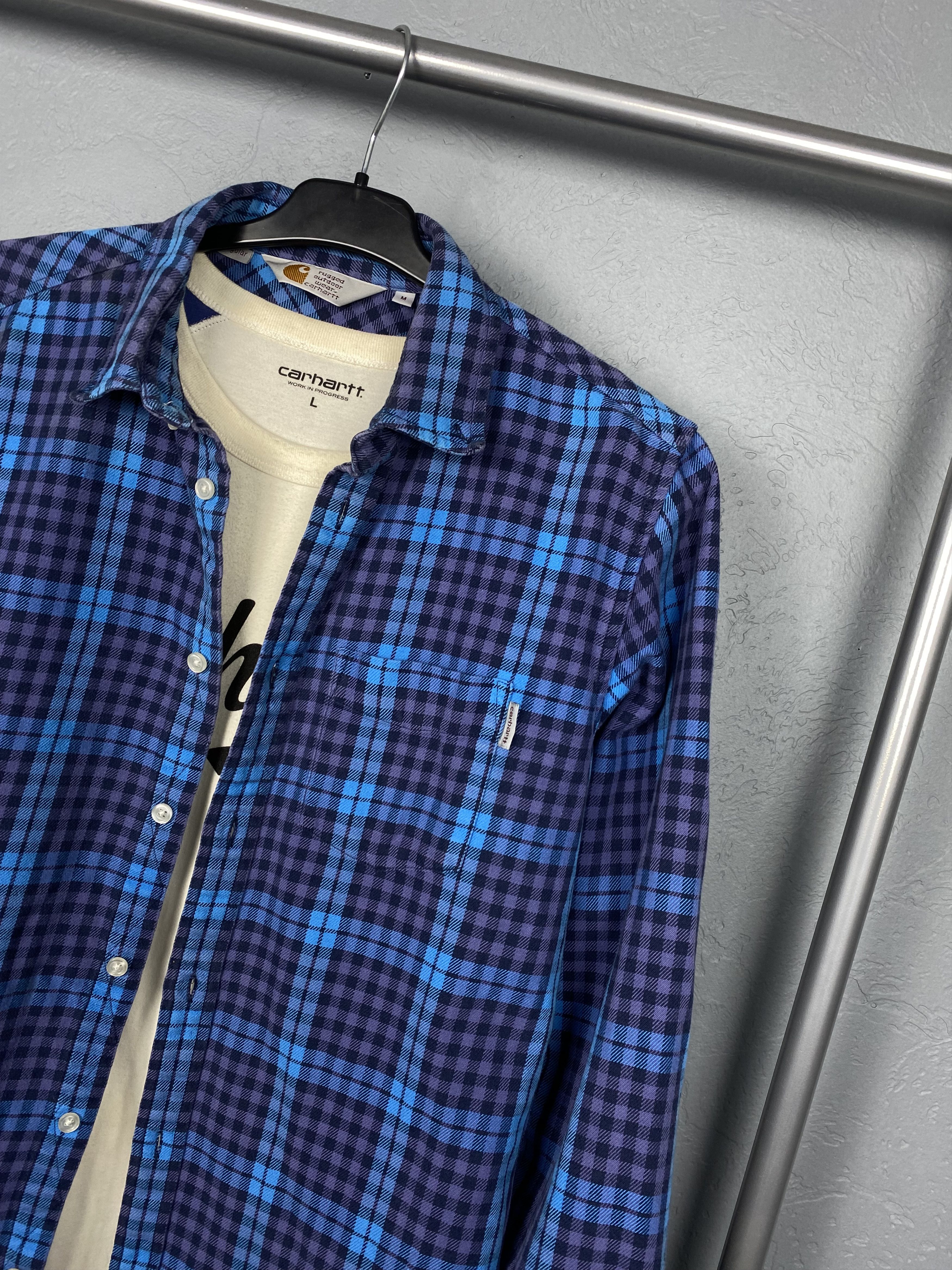Carhartt × Flannel Carhartt Vintage Flannel Mens Shirt Size US M / EU 48-50 / 2 - 2 Thumbnail