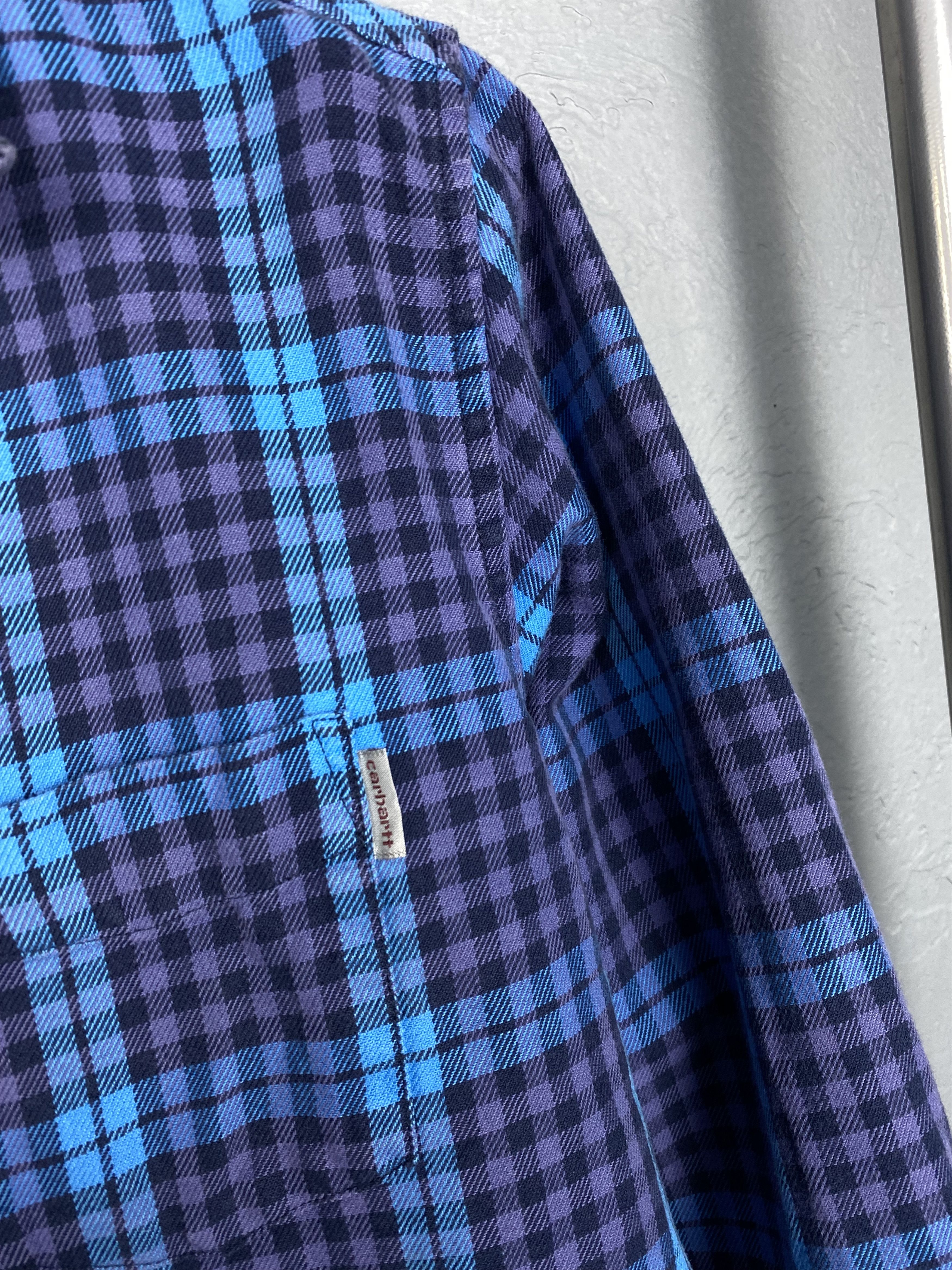 Carhartt × Flannel Carhartt Vintage Flannel Mens Shirt Size US M / EU 48-50 / 2 - 3 Thumbnail
