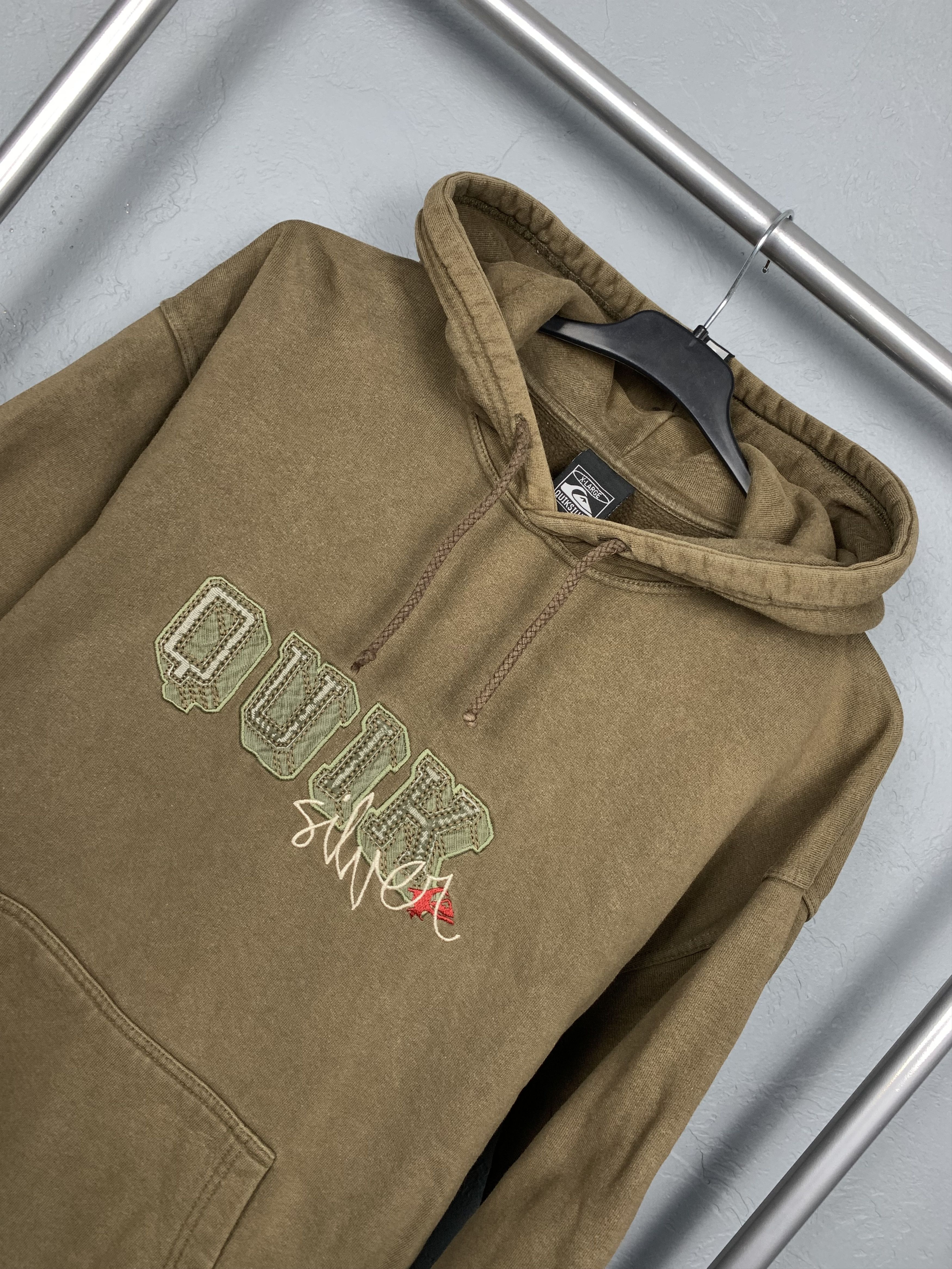 Quiksilver Quicksilver 90s Vintage Mens Brown Hoodie Size US XL / EU 56 / 4 - 2 Thumbnail