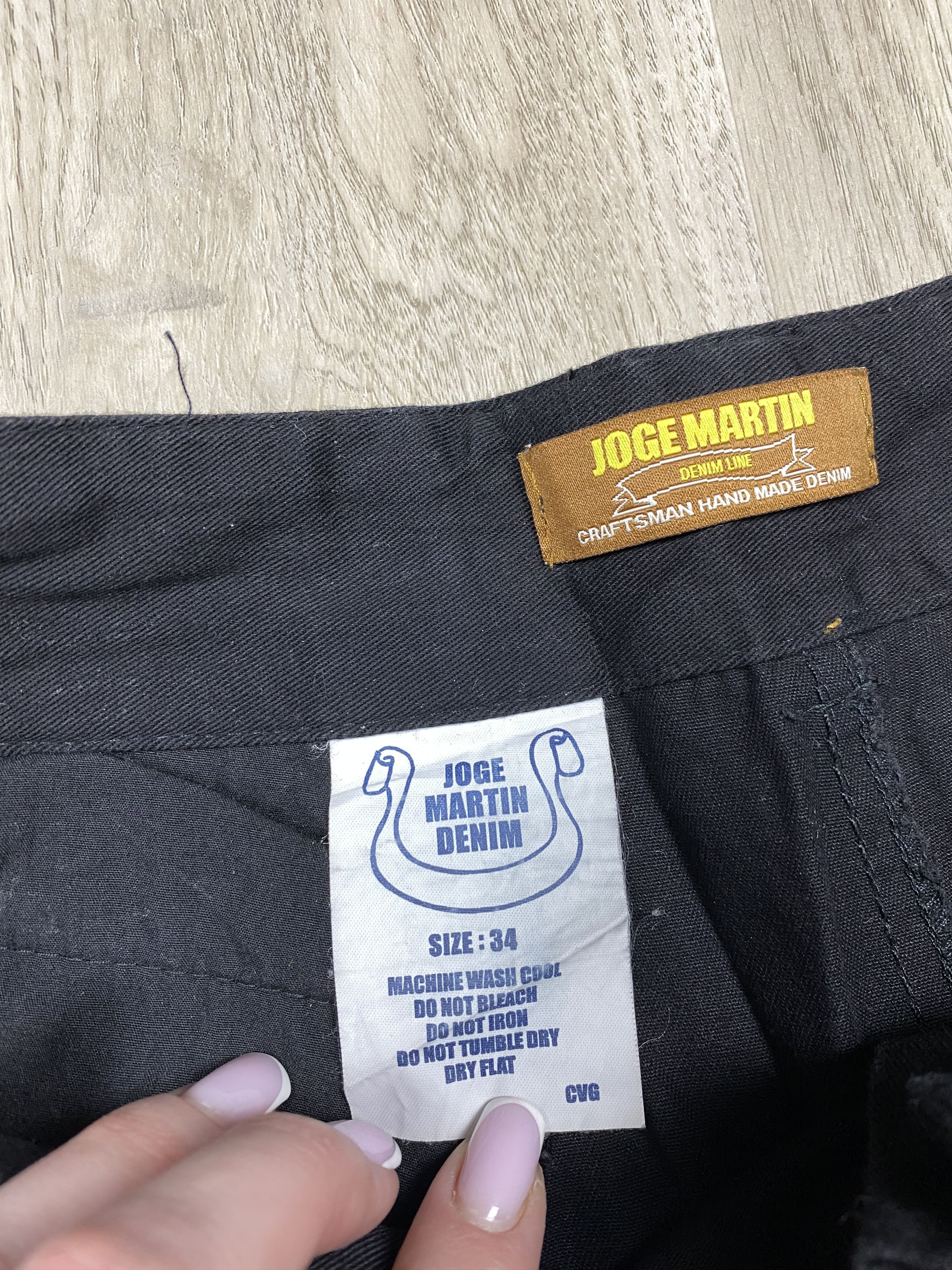 If Six Was Nine Joge Martin (Craftsman Hand Made Denim) Cargo Pants Size US 34 / EU 50 - 4 Thumbnail
