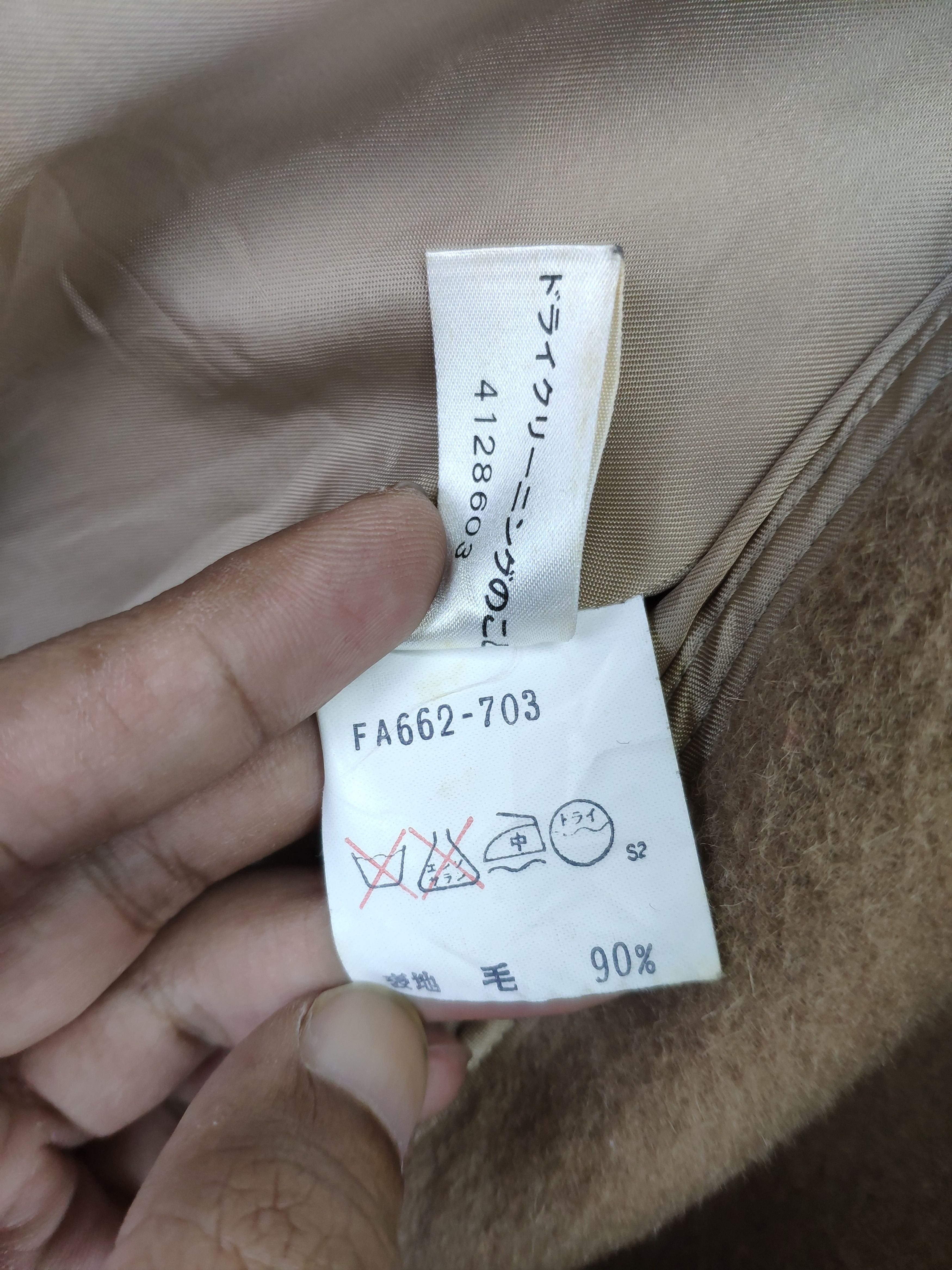 Japanese Brand × Vintage Vintage Alpaca Wool Faux Fur Coat Chanel Style Size S / US 4 / IT 40 - 4 Thumbnail