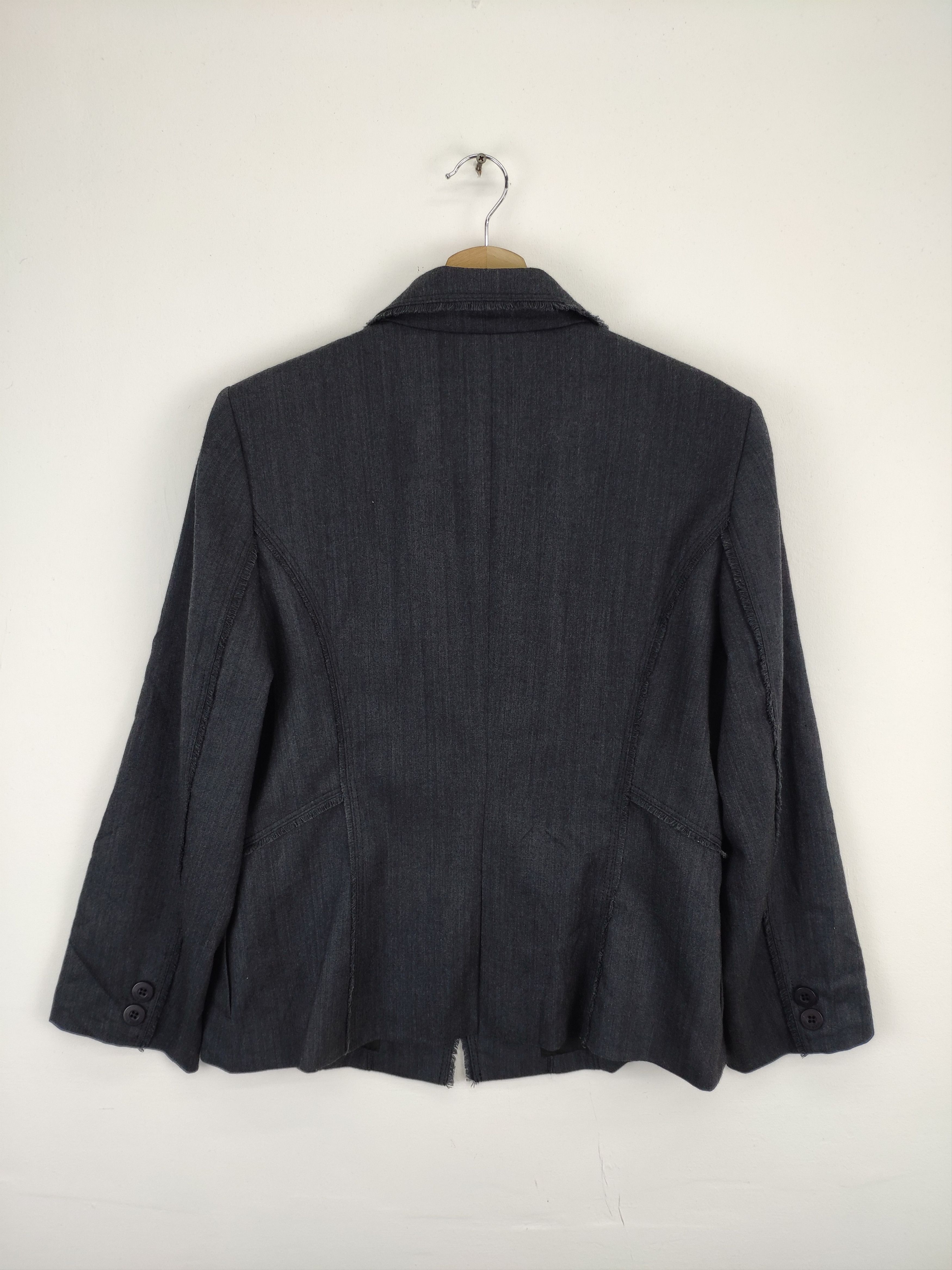 Japanese Brand Anne Klein Wool Blazer Avant Garde Size S / US 4 / IT 40 - 2 Thumbnail