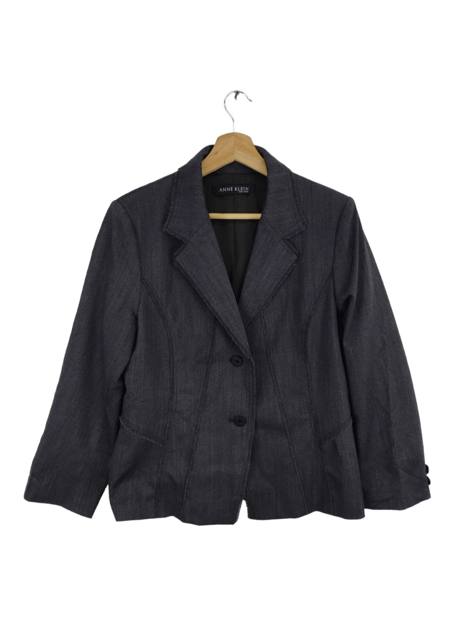 image of Anne Klein Wool Blazer Avant Garde, Women's (Size Small)