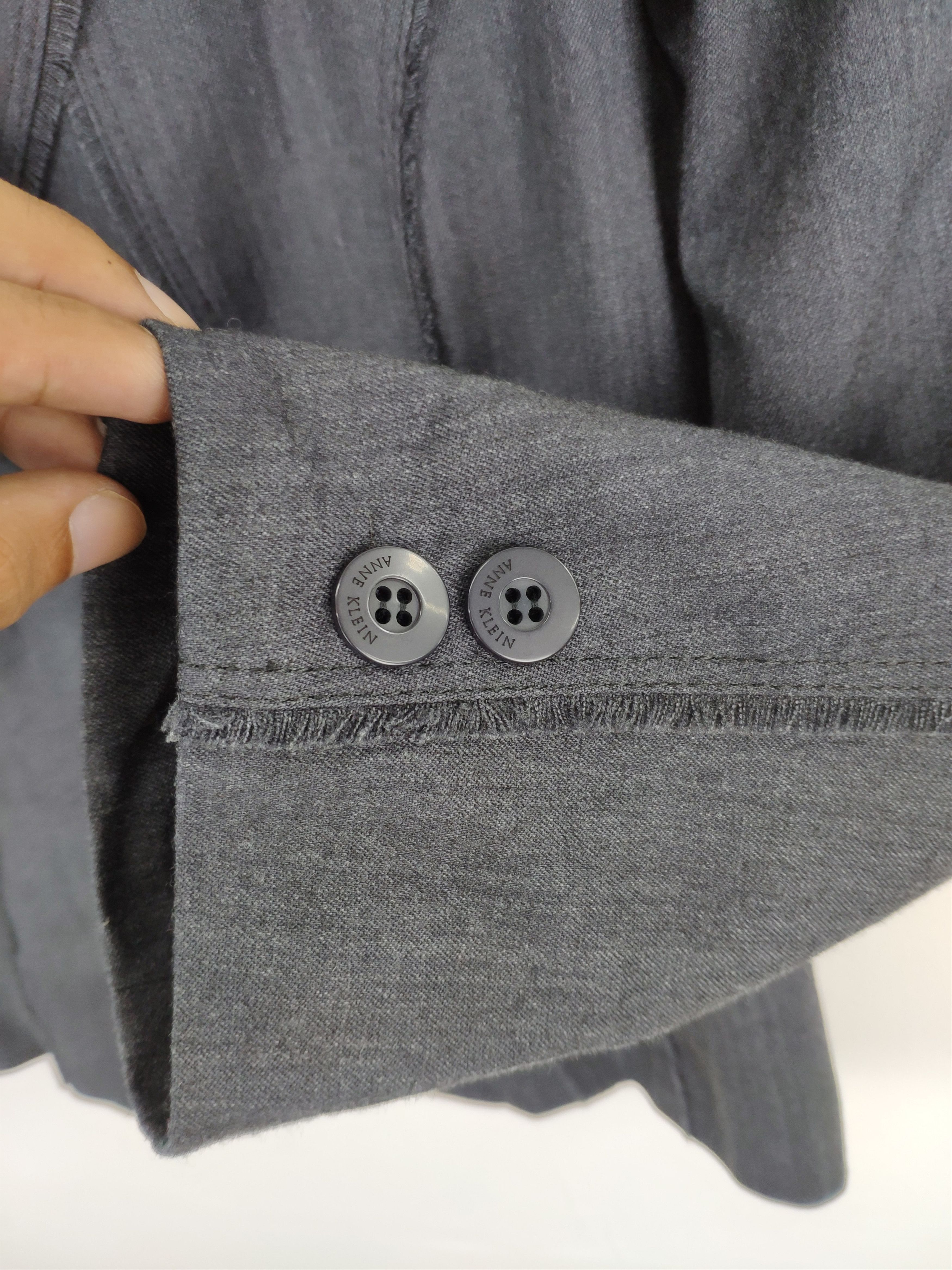 Japanese Brand Anne Klein Wool Blazer Avant Garde Size S / US 4 / IT 40 - 9 Thumbnail