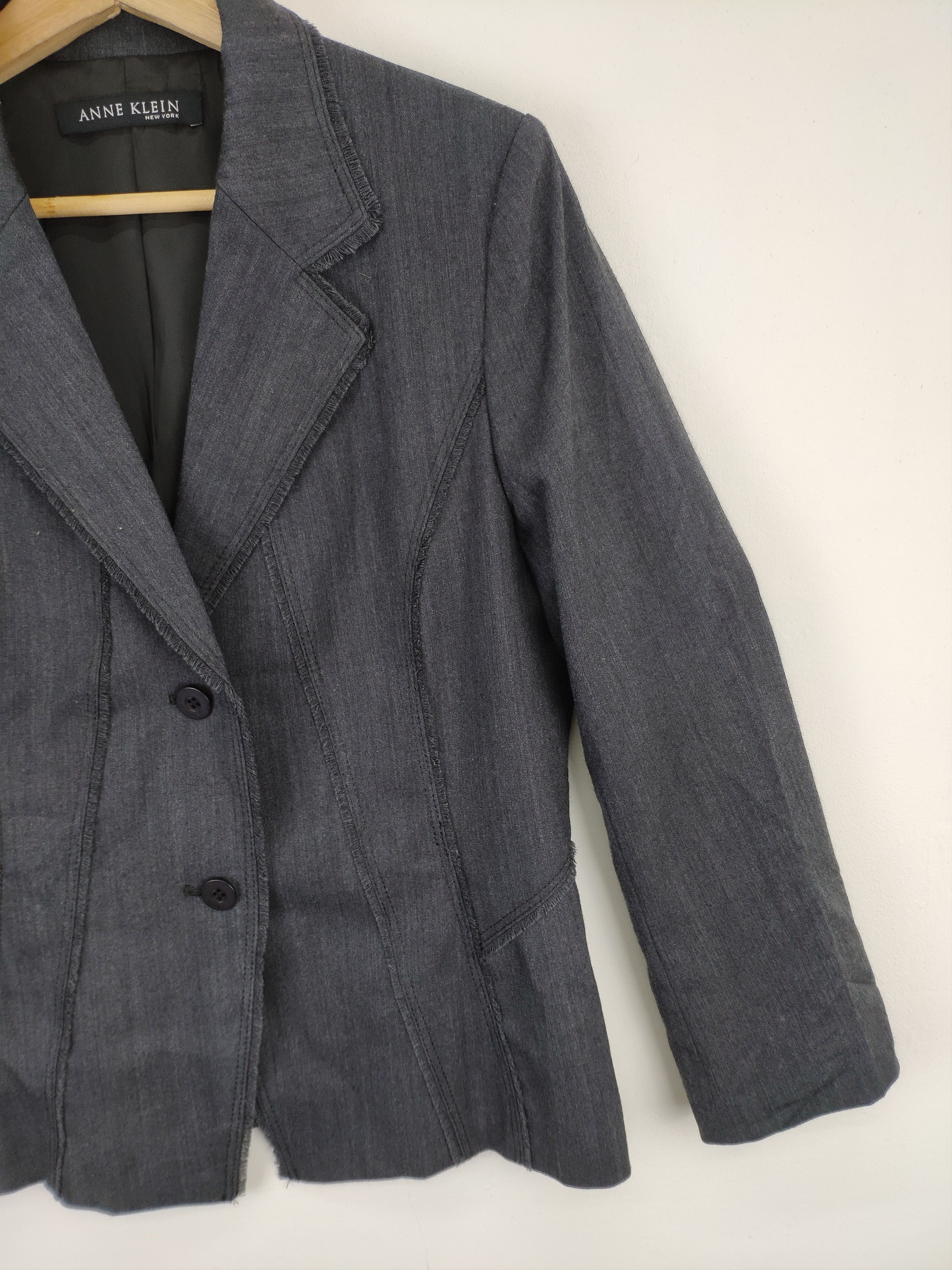 Japanese Brand Anne Klein Wool Blazer Avant Garde Size S / US 4 / IT 40 - 12 Thumbnail