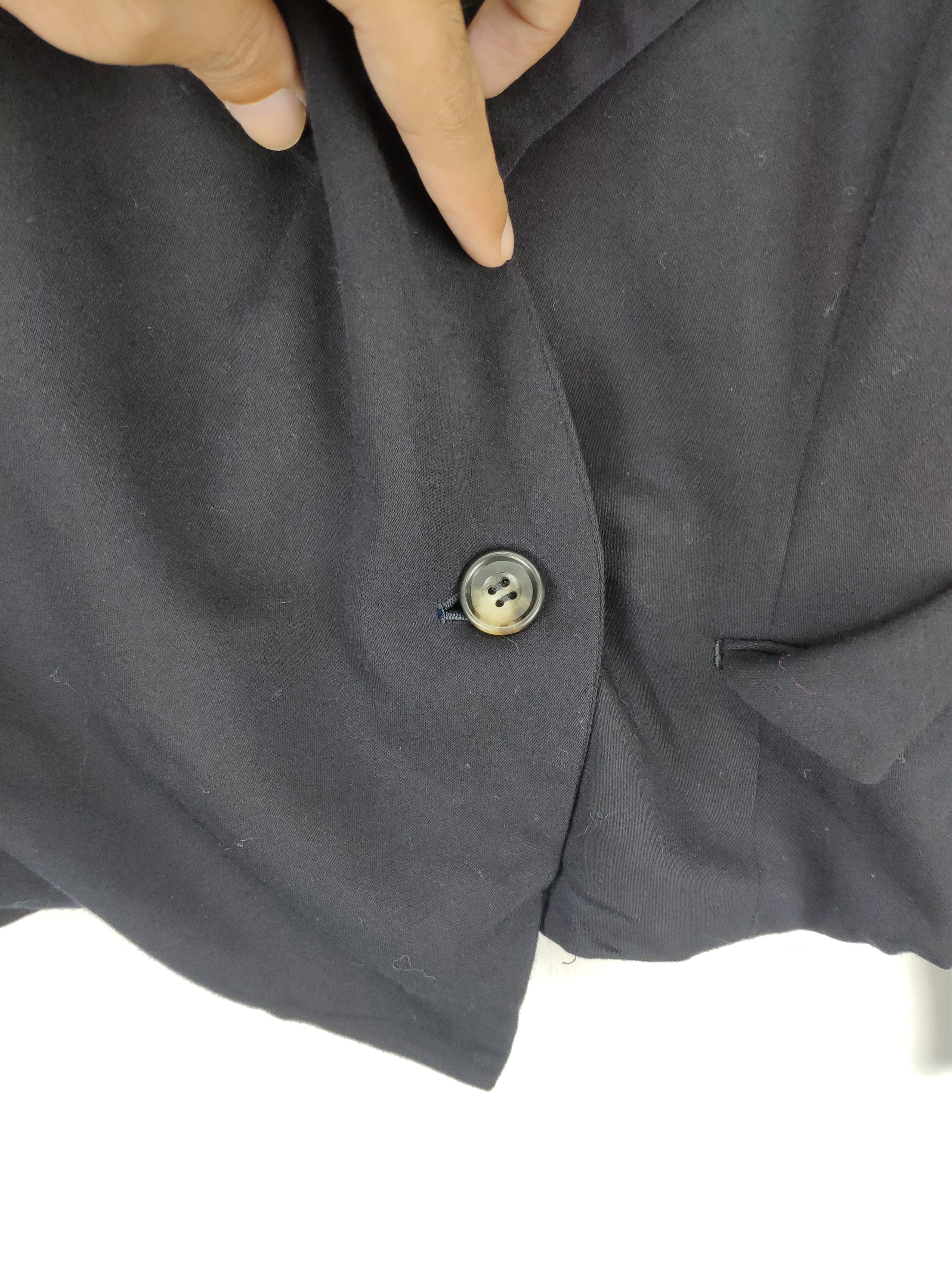 Designer × Japanese Brand Vintage Wool Crop Top Blazer Shawl Collar Size M / US 6-8 / IT 42-44 - 10 Thumbnail