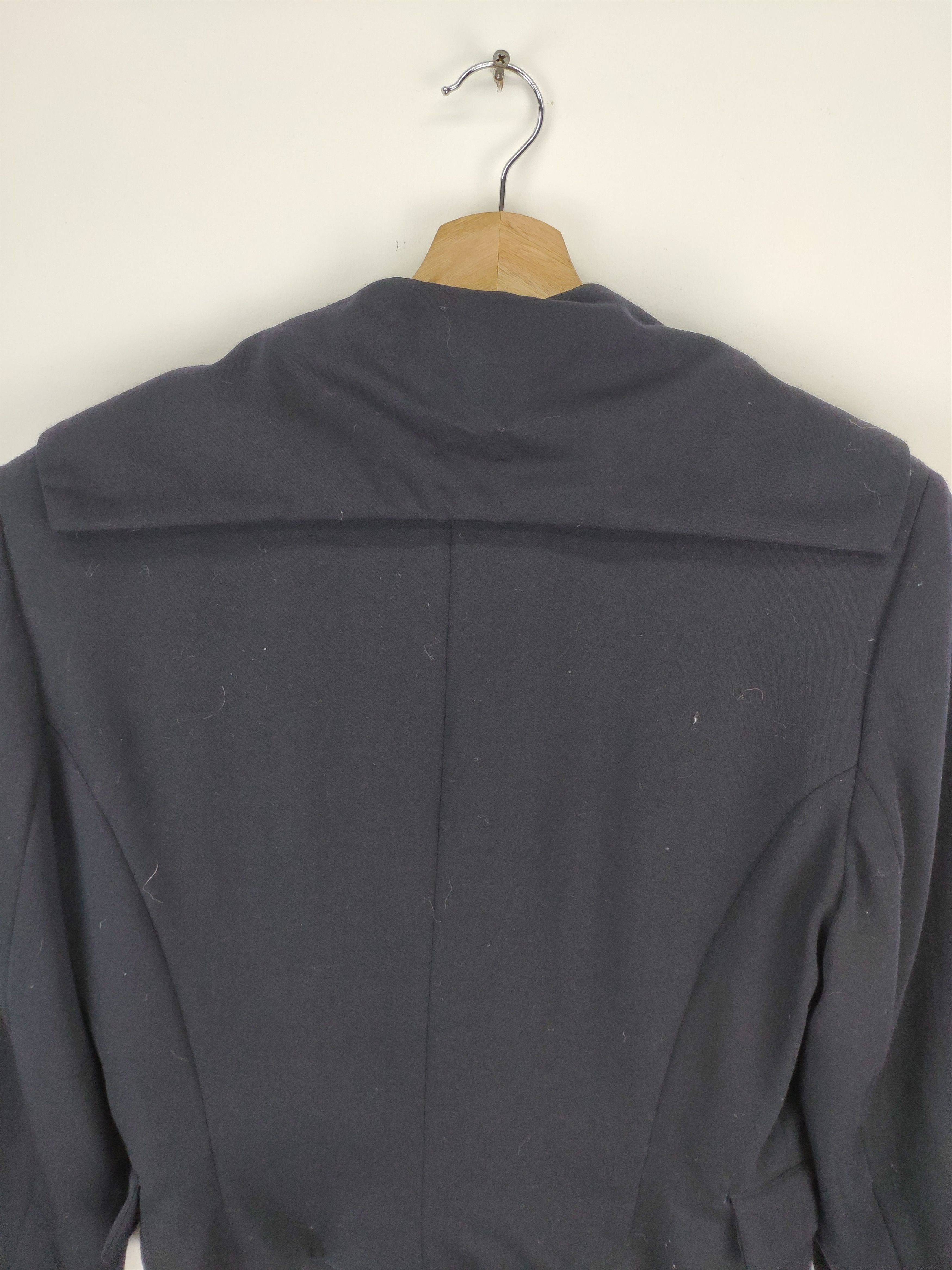Designer × Japanese Brand Vintage Wool Crop Top Blazer Shawl Collar Size M / US 6-8 / IT 42-44 - 17 Thumbnail