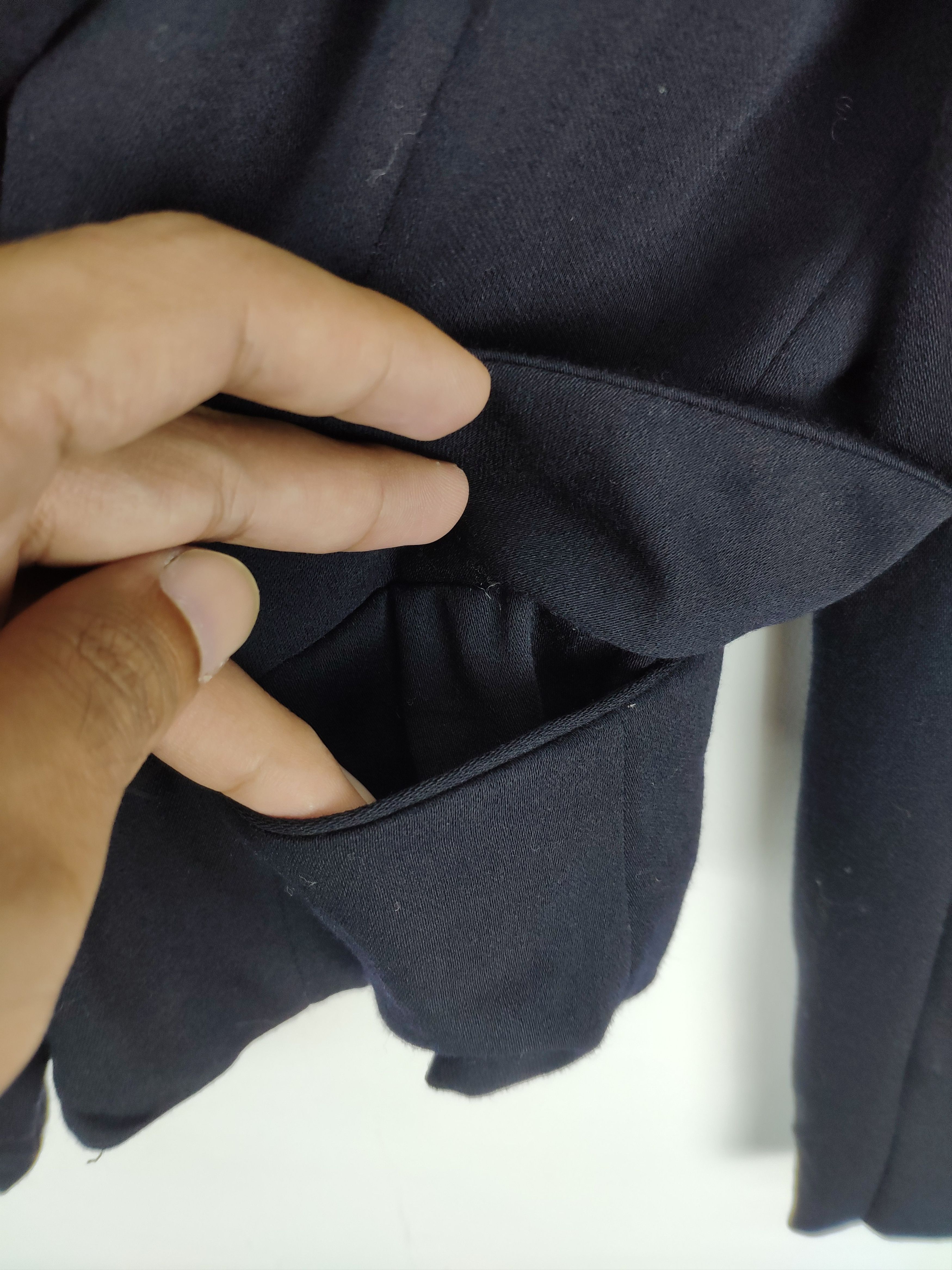 Designer × Japanese Brand Vintage Wool Crop Top Blazer Shawl Collar Size M / US 6-8 / IT 42-44 - 8 Thumbnail