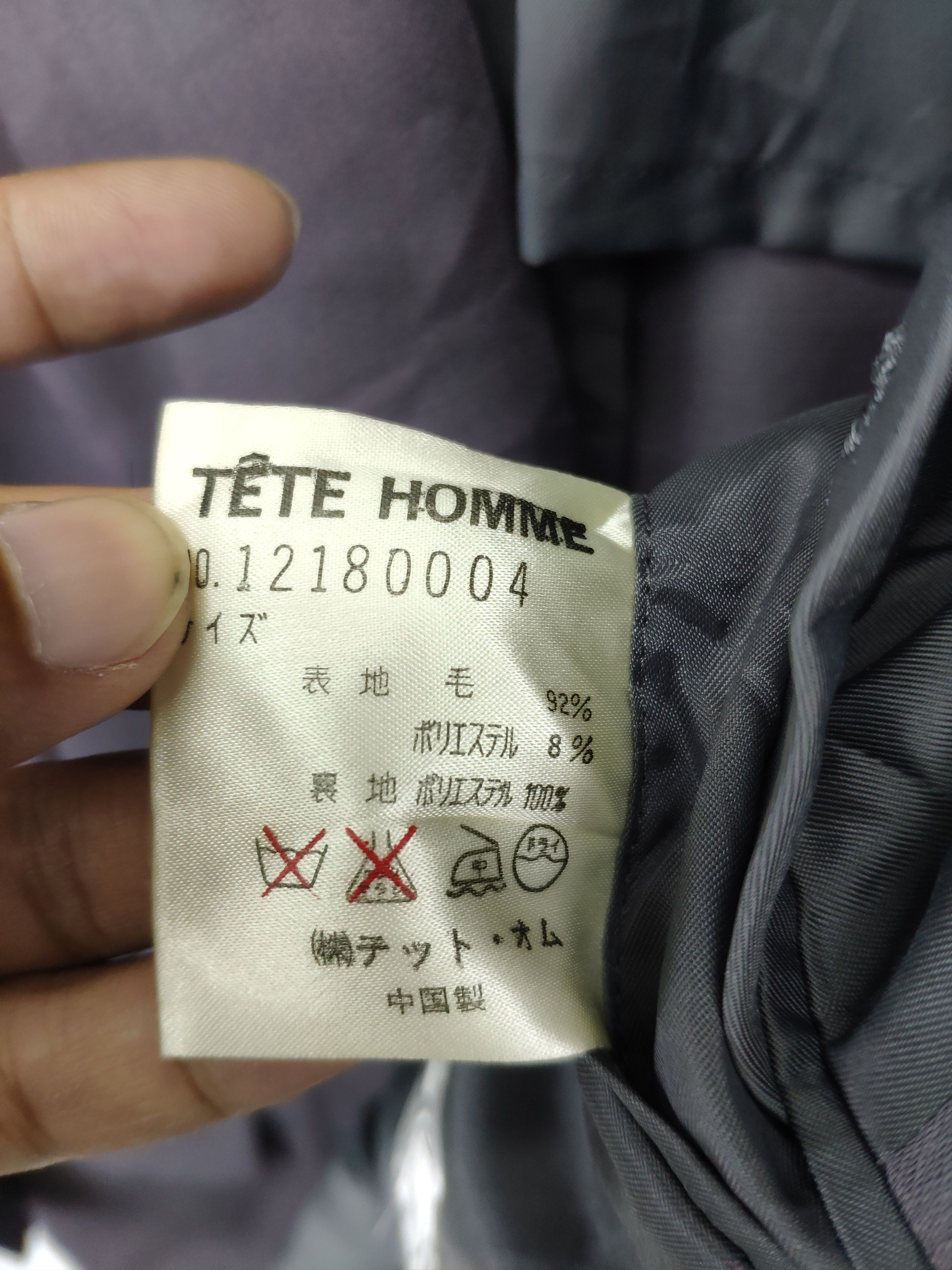 Issey Miyake × Tete Homme × Vintage Vintage Tete Homme Issey Miyake Wool Blazer Size US M / EU 48-50 / 2 - 4 Thumbnail