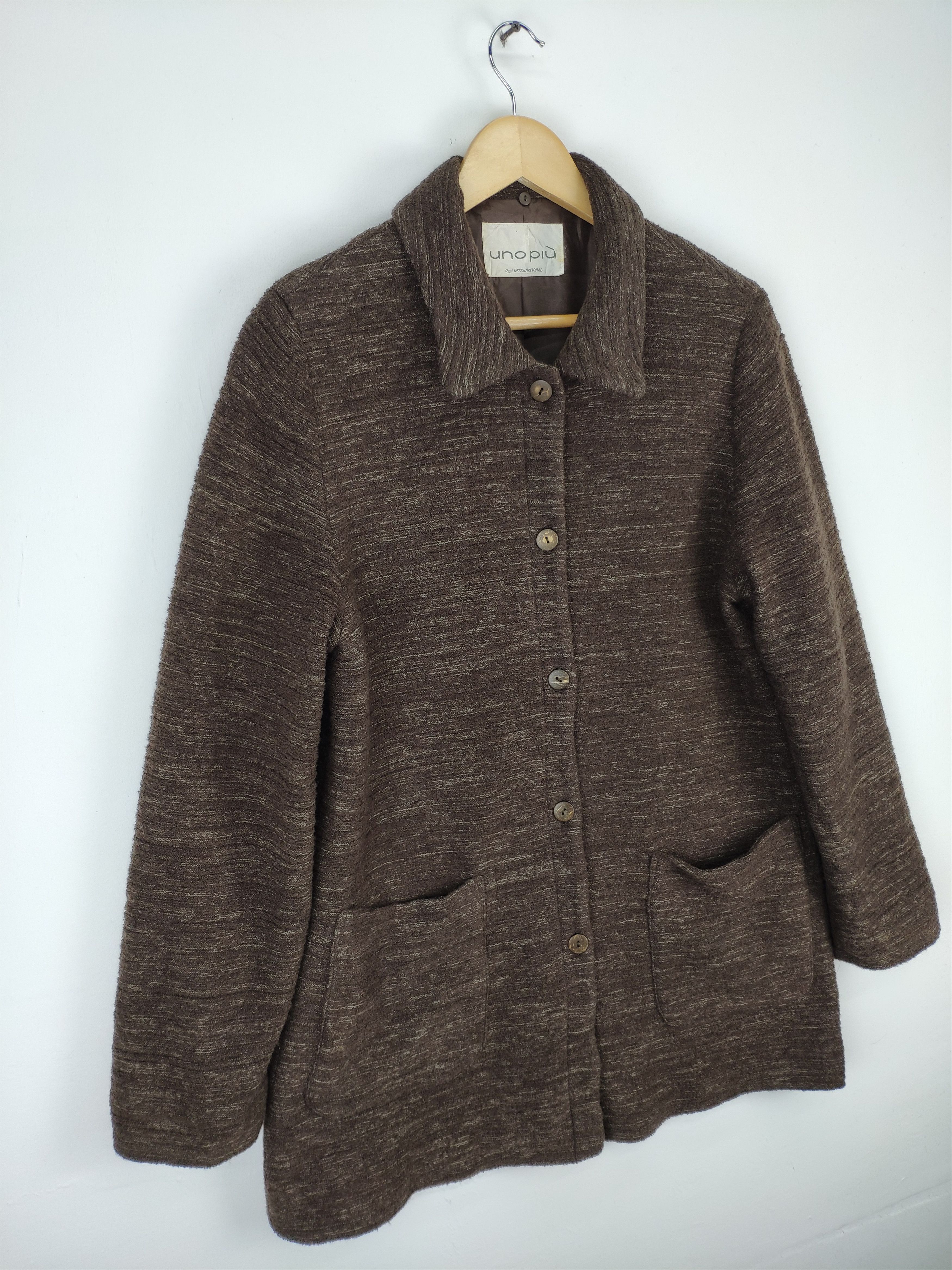 Japanese Brand × Vintage Vintage 1990s Wool Long Dress Button Up Size M / US 6-8 / IT 42-44 - 7 Thumbnail