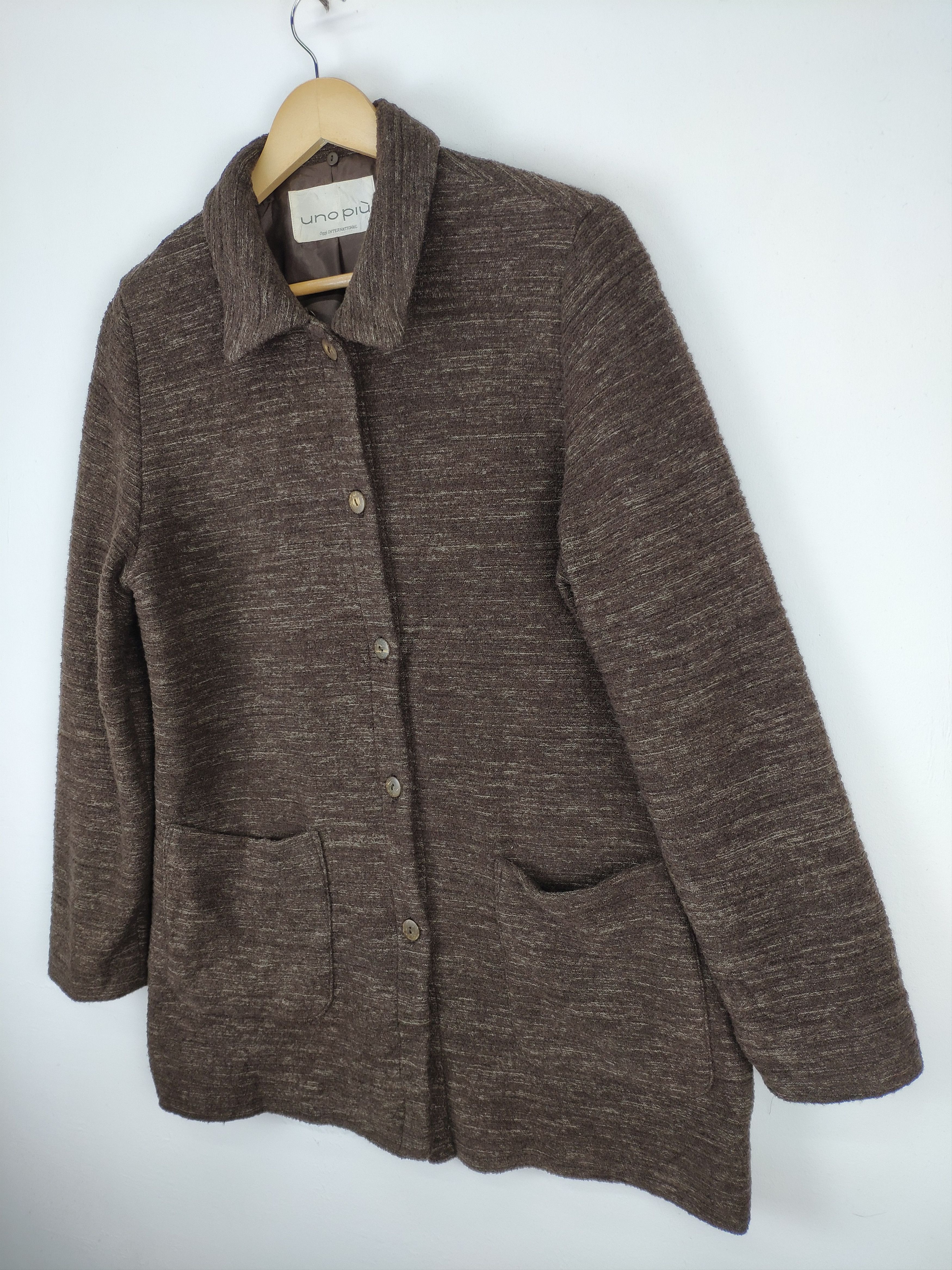 Japanese Brand × Vintage Vintage 1990s Wool Long Dress Button Up Size M / US 6-8 / IT 42-44 - 6 Thumbnail