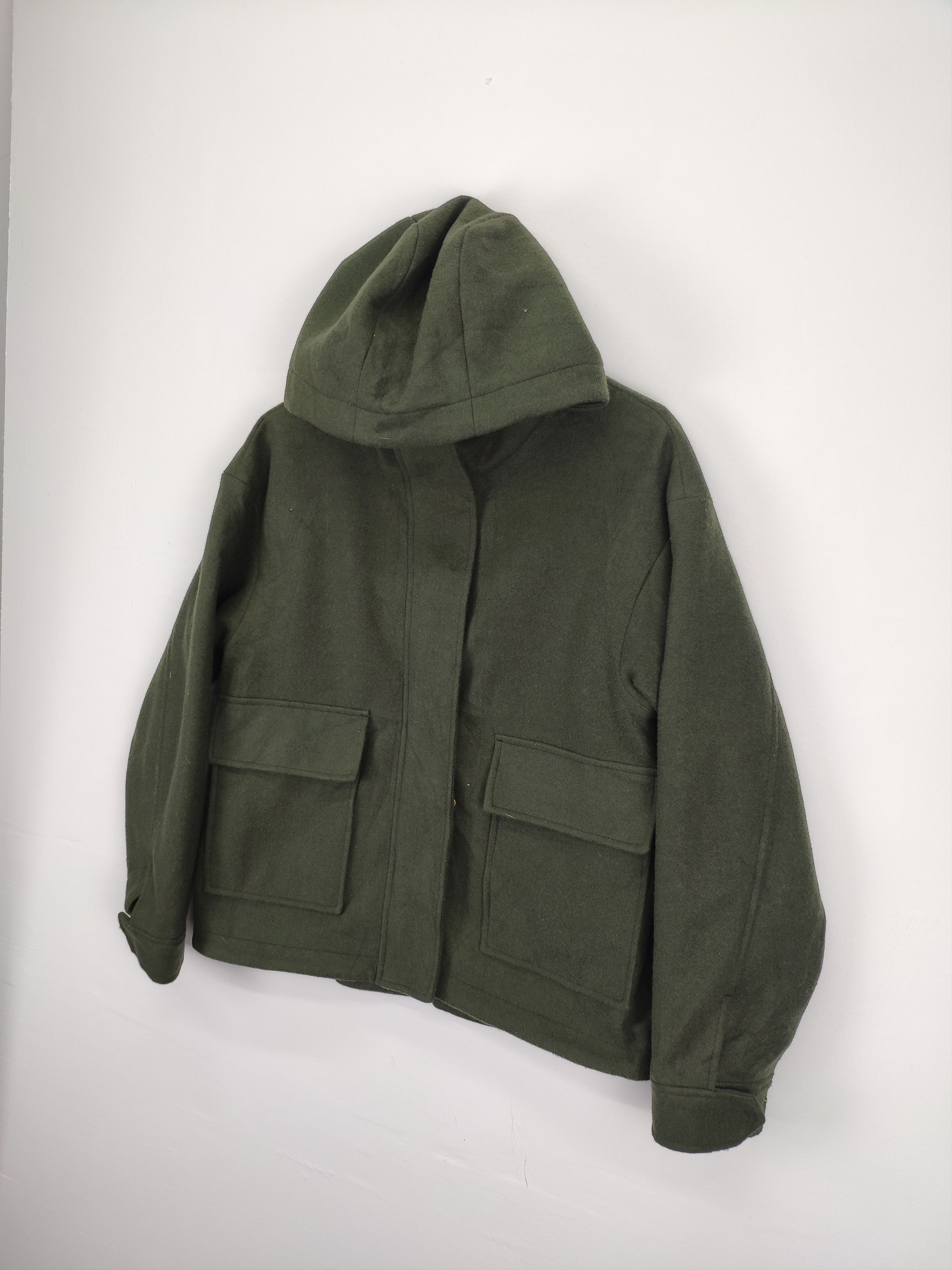 GU × Japanese Brand × Uniqlo GU Wool Hooded Jacket Japanese Brand Size US M / EU 48-50 / 2 - 2 Thumbnail