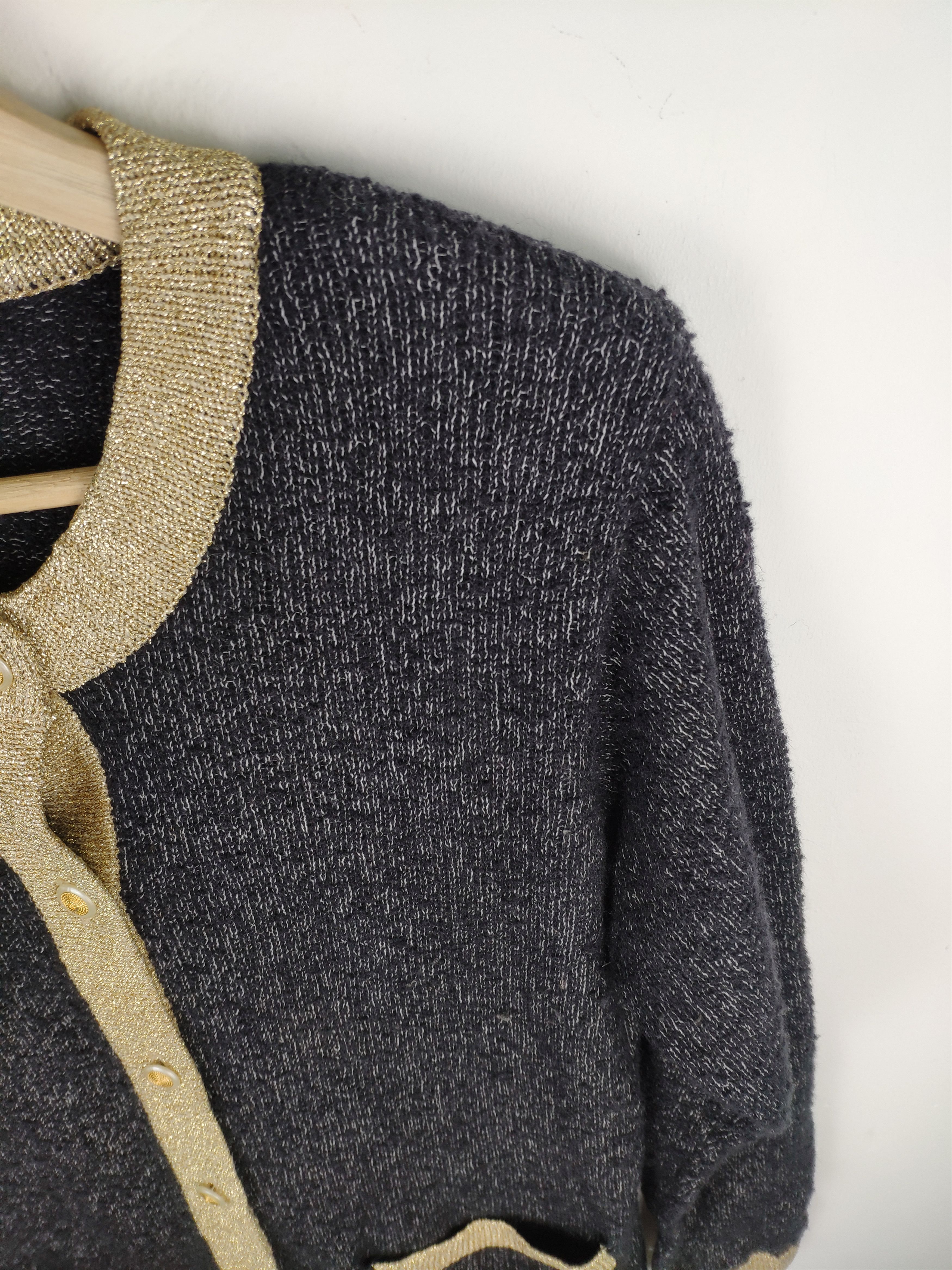 Aran Isles Knitwear × Japanese Brand Steal 💥 Vintage Wool Knit Cardigan by Avon Style Size S / US 4 / IT 40 - 2 Thumbnail