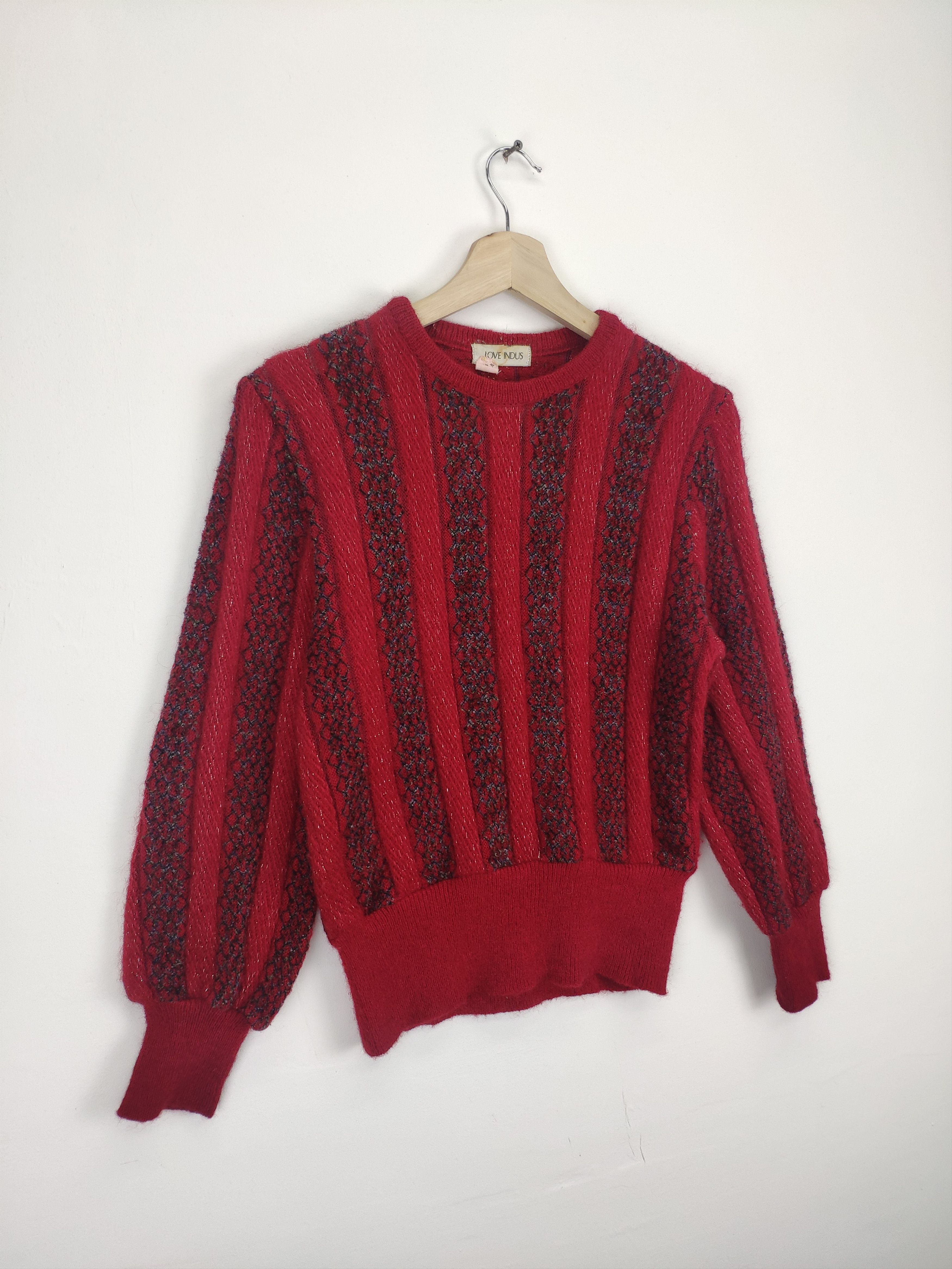 Aran Isles Knitwear × Japanese Brand × Vintage Vintage Knit Mohair Sweater Marni Style Crewneck Size US XS / EU 42 / 0 - 3 Thumbnail