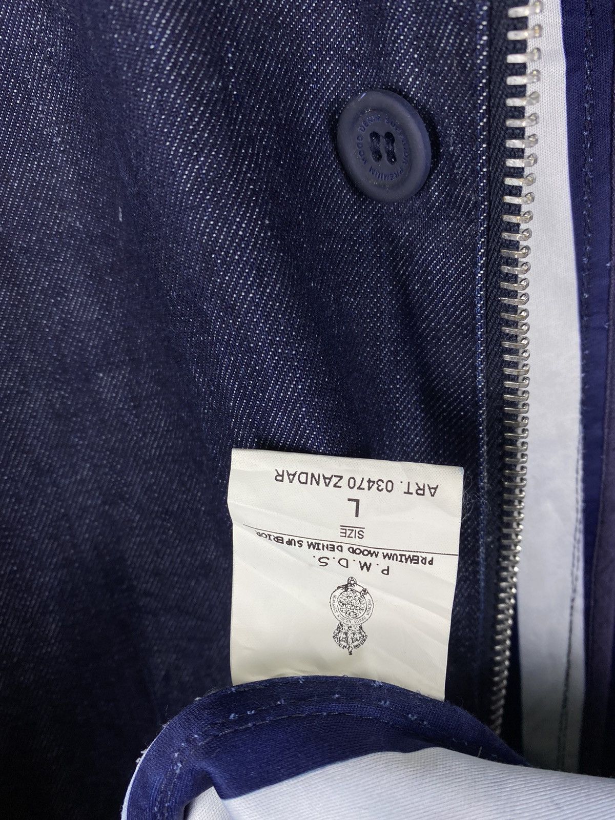 Japanese Brand PMDS Premium Mood Denim Superior Hoodie Denim Coats Jacket Size US L / EU 52-54 / 3 - 7 Thumbnail
