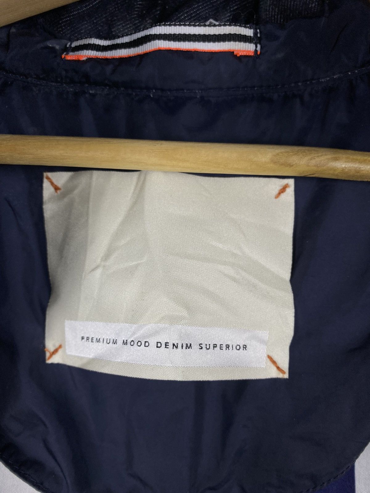 Japanese Brand PMDS Premium Mood Denim Superior Hoodie Denim Coats Jacket Size US L / EU 52-54 / 3 - 4 Thumbnail