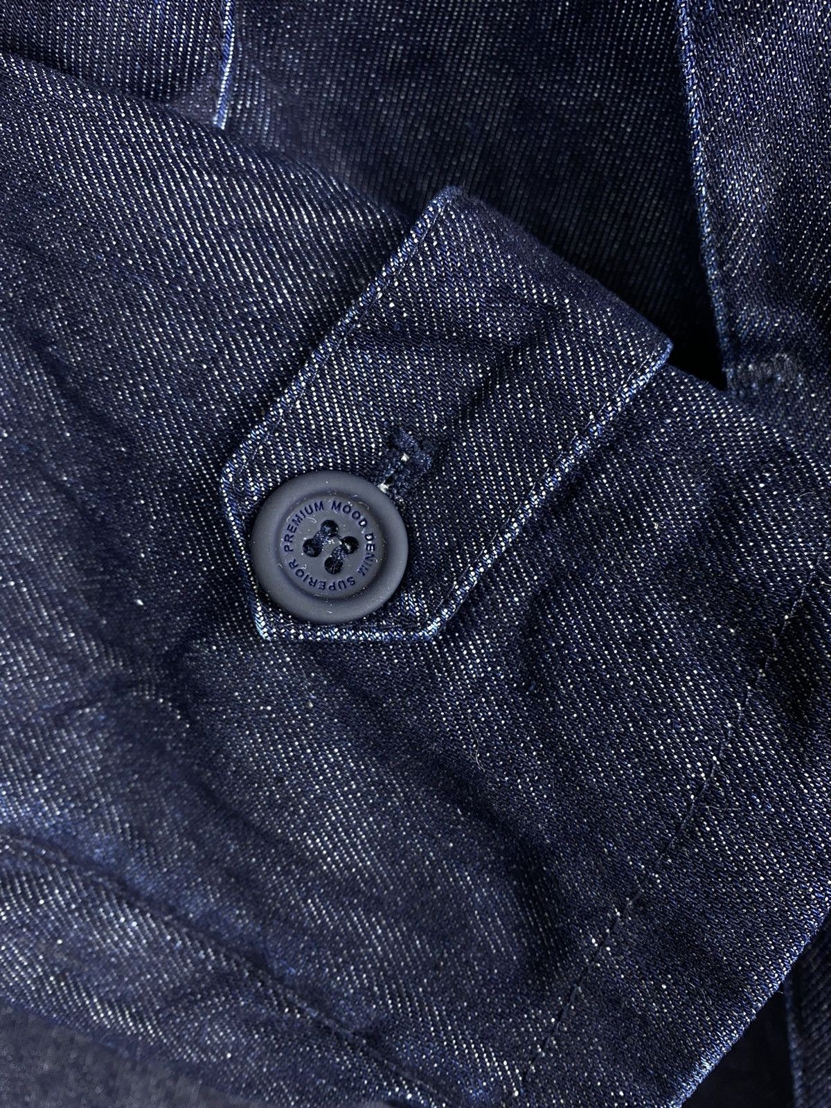 Japanese Brand PMDS Premium Mood Denim Superior Hoodie Denim Coats Jacket Size US L / EU 52-54 / 3 - 9 Thumbnail