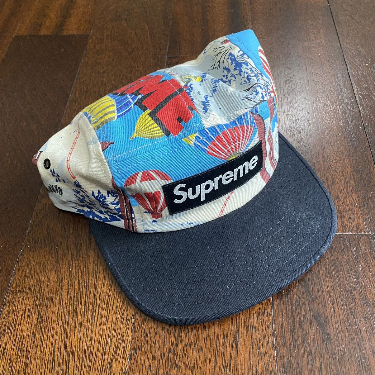 image of F/w08 Supreme Ballon Lodge Camp Cap Hat in Black, Men's
