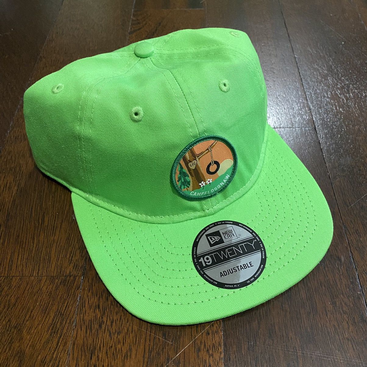 Pre-owned Golf Wang X New Era 2015 Golf Wang Camp Floggnaw New Era Snapback Hat In Green