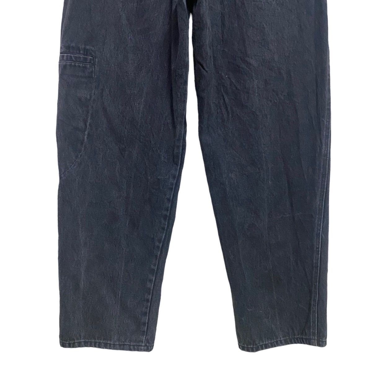 Marithe + Francois Girbaud Marithe Francois Girbaud Black Denim Baggy Pants Low Down Size US 33 - 11 Thumbnail