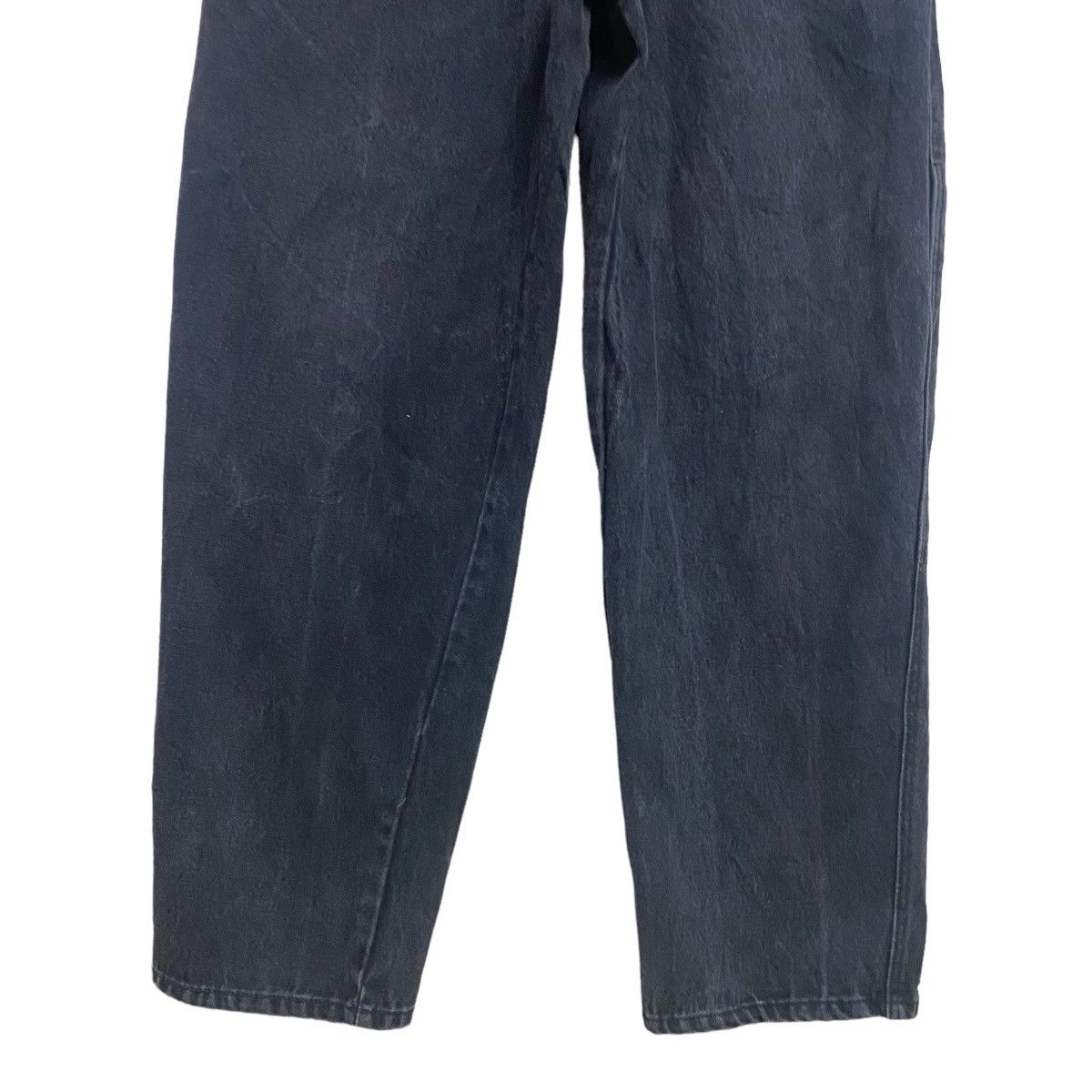 Marithe + Francois Girbaud Marithe Francois Girbaud Black Denim Baggy Pants Low Down Size US 33 - 6 Thumbnail