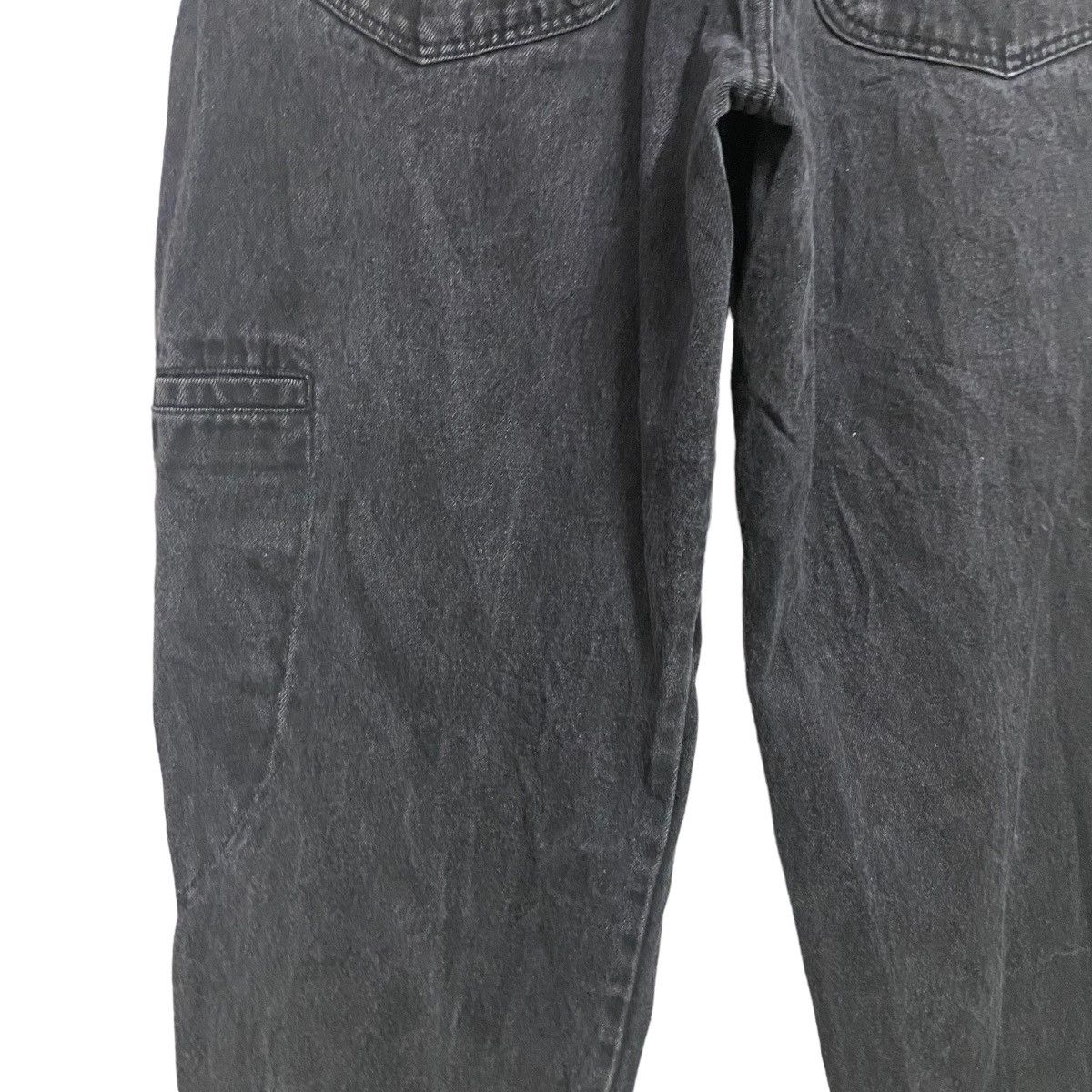 Marithe + Francois Girbaud Marithe Francois Girbaud Black Denim Baggy Pants Low Down Size US 33 - 10 Thumbnail