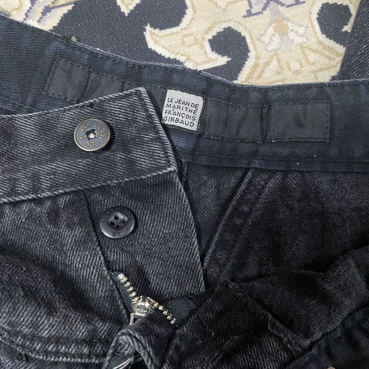 Marithe + Francois Girbaud Marithe Francois Girbaud Black Denim Baggy Pants Low Down Size US 33 - 12 Thumbnail