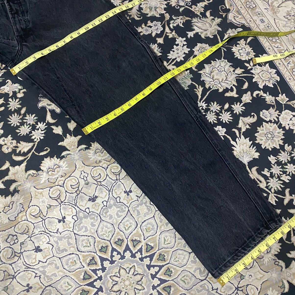 Marithe + Francois Girbaud Marithe Francois Girbaud Black Denim Baggy Pants Low Down Size US 33 - 17 Thumbnail