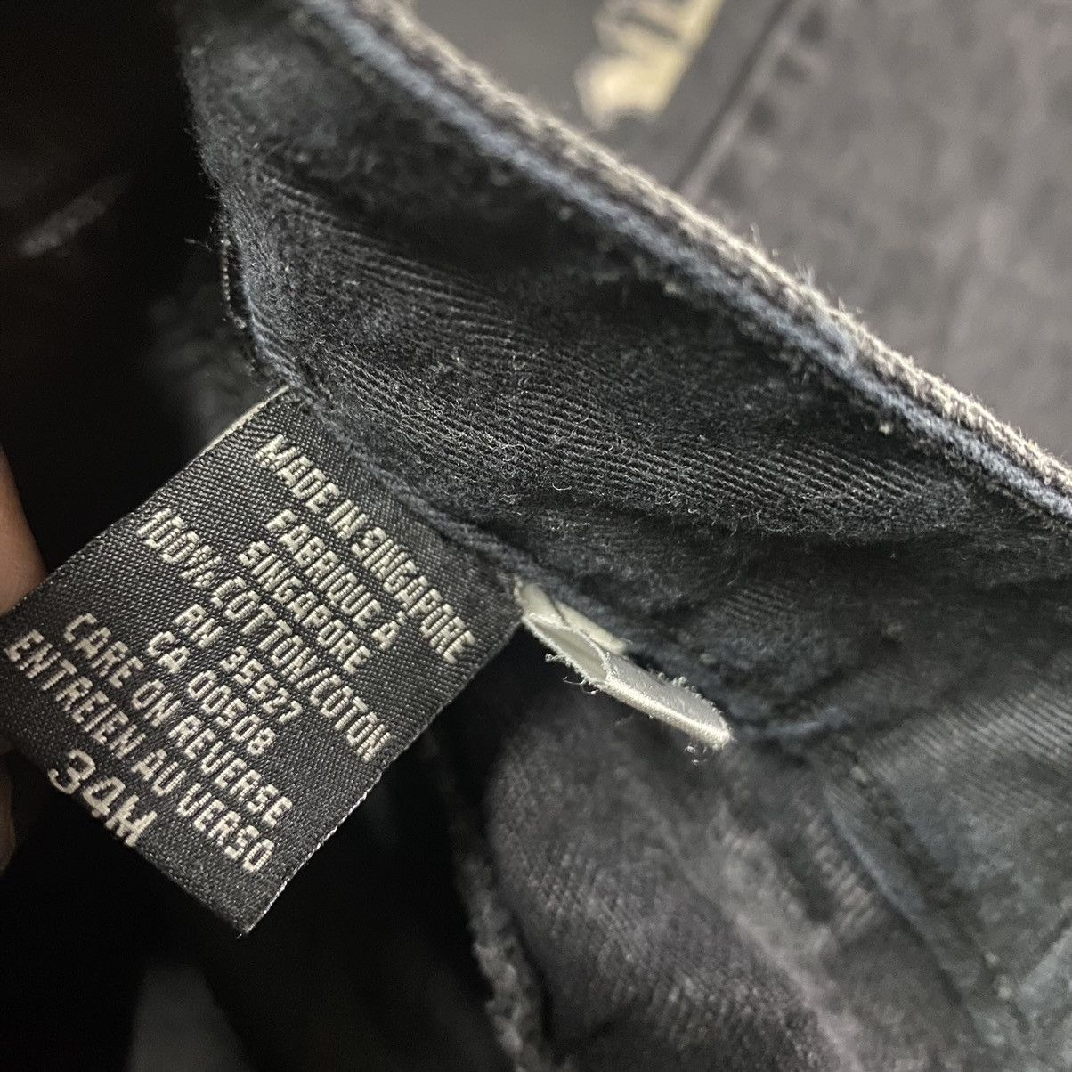 Marithe + Francois Girbaud Marithe Francois Girbaud Black Denim Baggy Pants Low Down Size US 33 - 13 Thumbnail