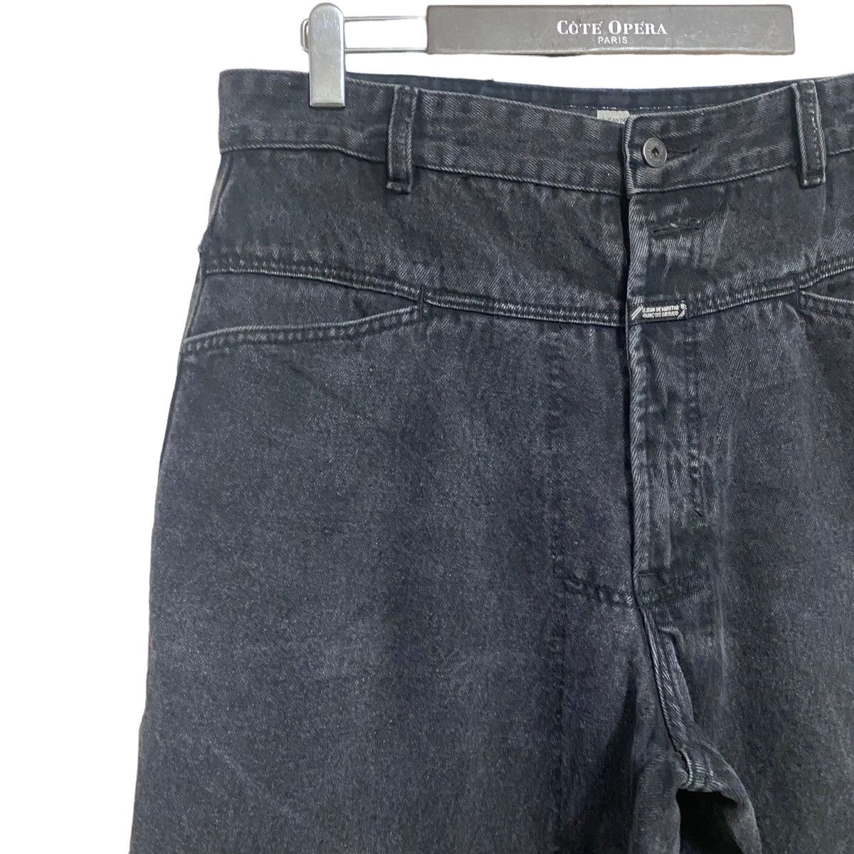 Marithe + Francois Girbaud Marithe Francois Girbaud Black Denim Baggy Pants Low Down Size US 33 - 5 Thumbnail