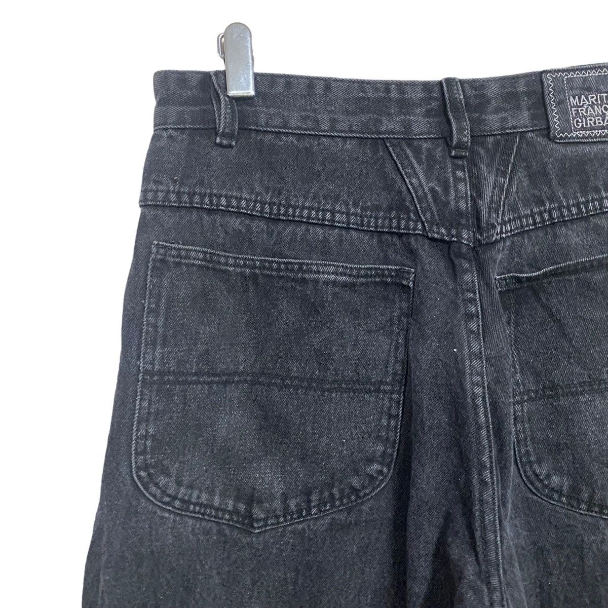 Marithe + Francois Girbaud Marithe Francois Girbaud Black Denim Baggy Pants Low Down Size US 33 - 9 Thumbnail