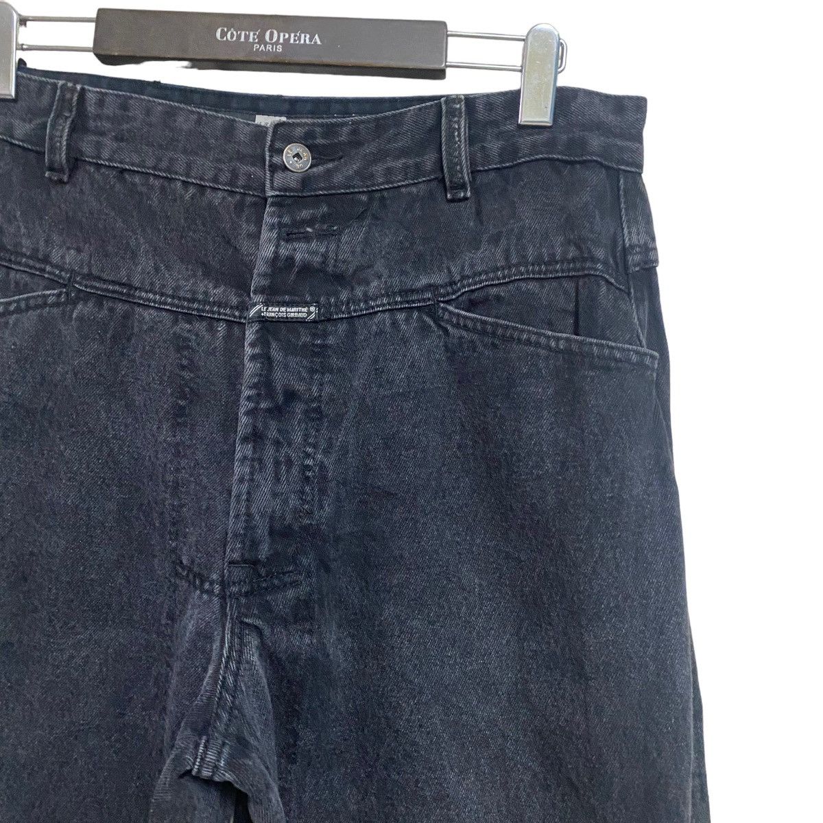 Marithe + Francois Girbaud Marithe Francois Girbaud Black Denim Baggy Pants Low Down Size US 33 - 4 Thumbnail