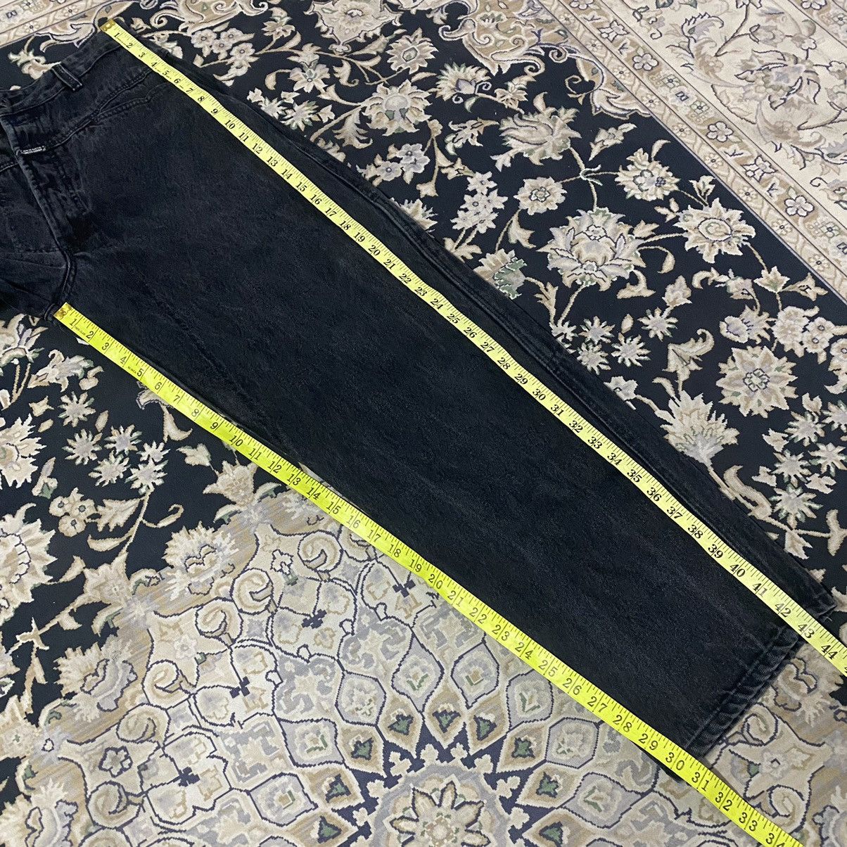 Marithe + Francois Girbaud Marithe Francois Girbaud Black Denim Baggy Pants Low Down Size US 33 - 16 Thumbnail