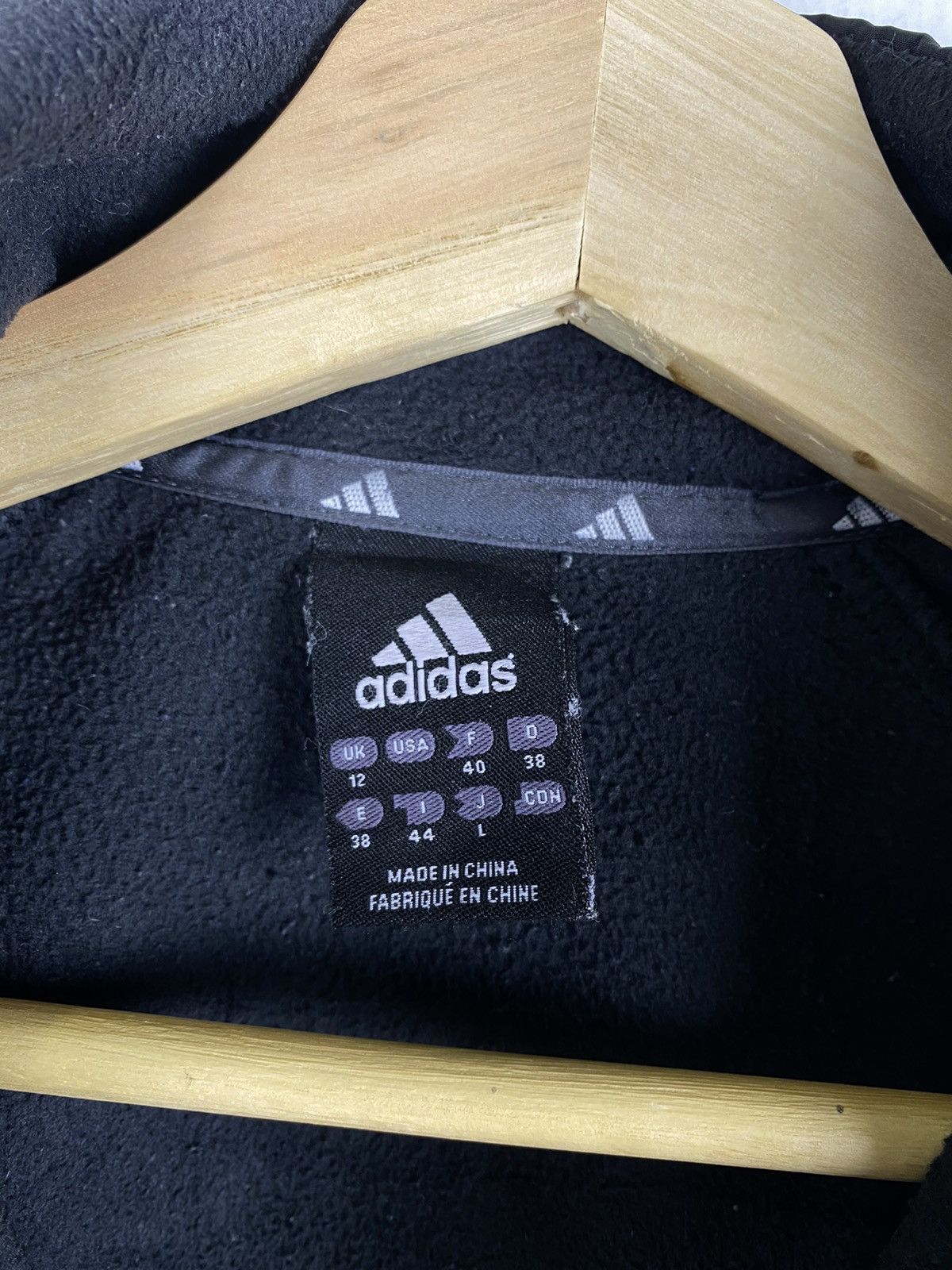 Adidas GONE🔥 Vintage Adidas Half Fleece Sweater Zip Up Jacket Size L / US 10 / IT 46 - 3 Thumbnail
