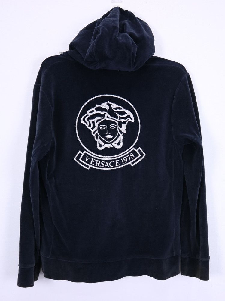 Versace Velvet Hoodie Grailed