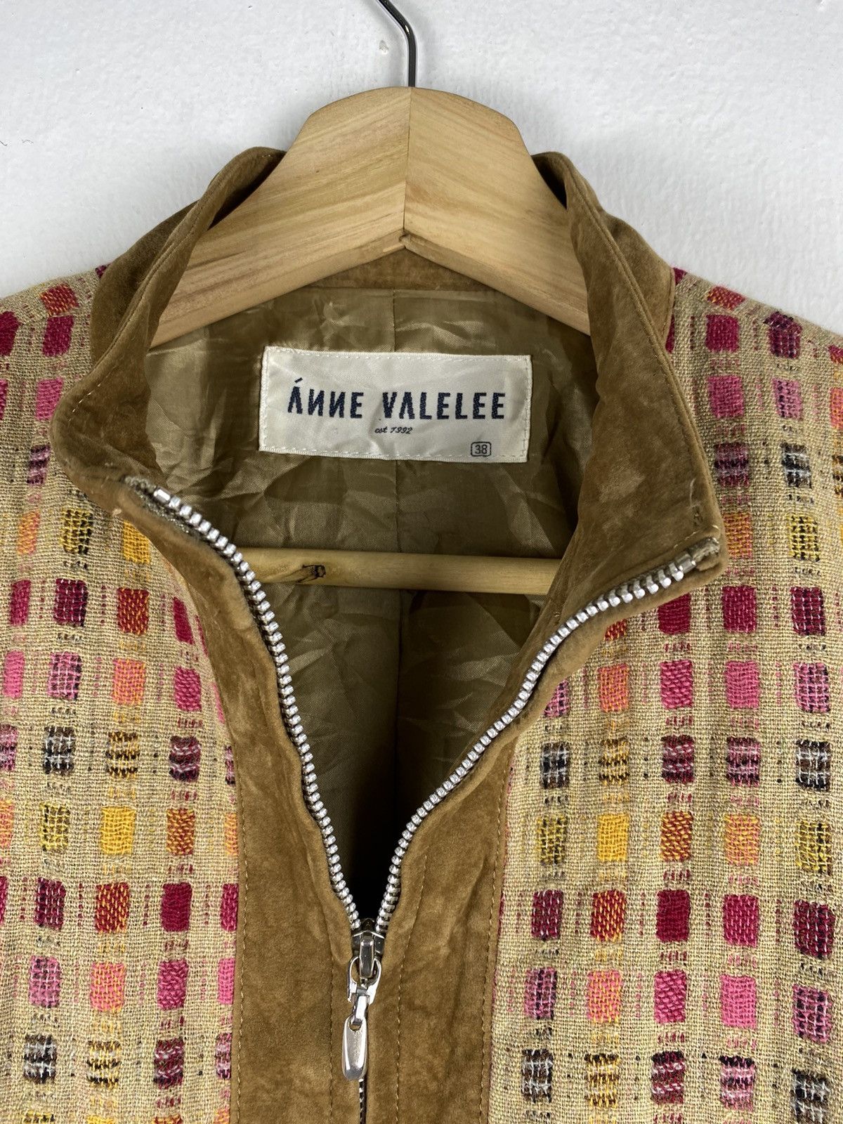 Japanese Brand GONE 🔥 Vintage Anne Valelee Zip Up Knitted Jacket Size XS / US 0-2 / IT 36-38 - 4 Thumbnail