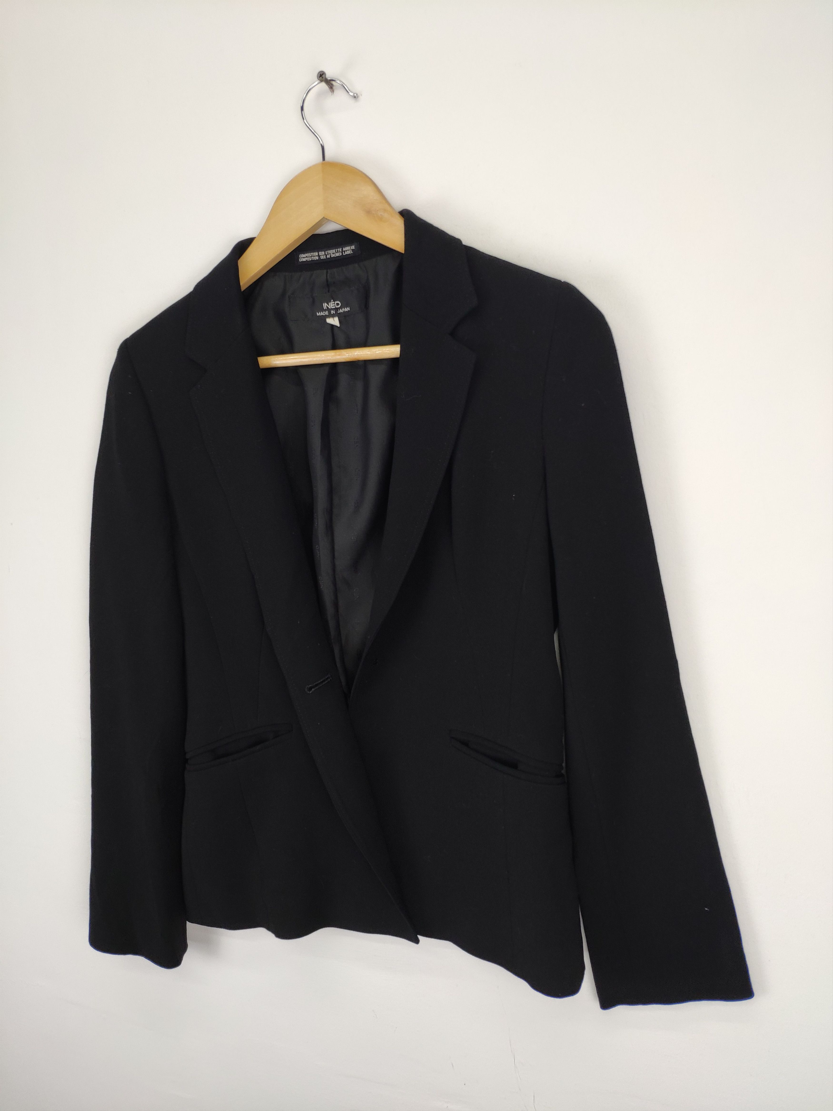 Japanese Brand × Yohji Yamamoto Ined by Yohji Yamamoto Wool Blazer Coat Cardigan Size S / US 4 / IT 40 - 2 Thumbnail