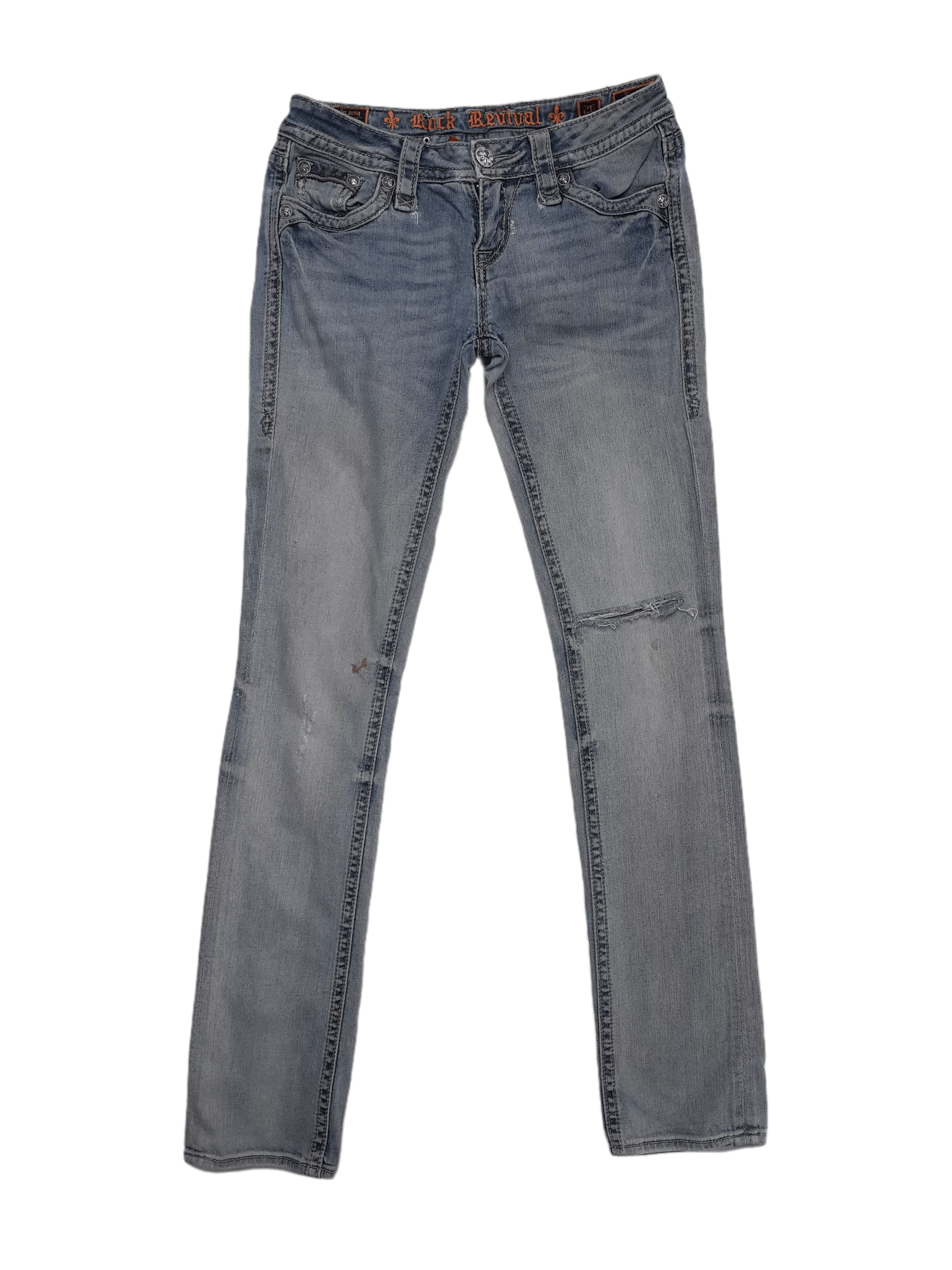 Rock Revival 💎 Vintage 90's Rock Revival Size 26 Distressed Denim Jeans Size US 26 / EU 42 - 1 Thumbnail