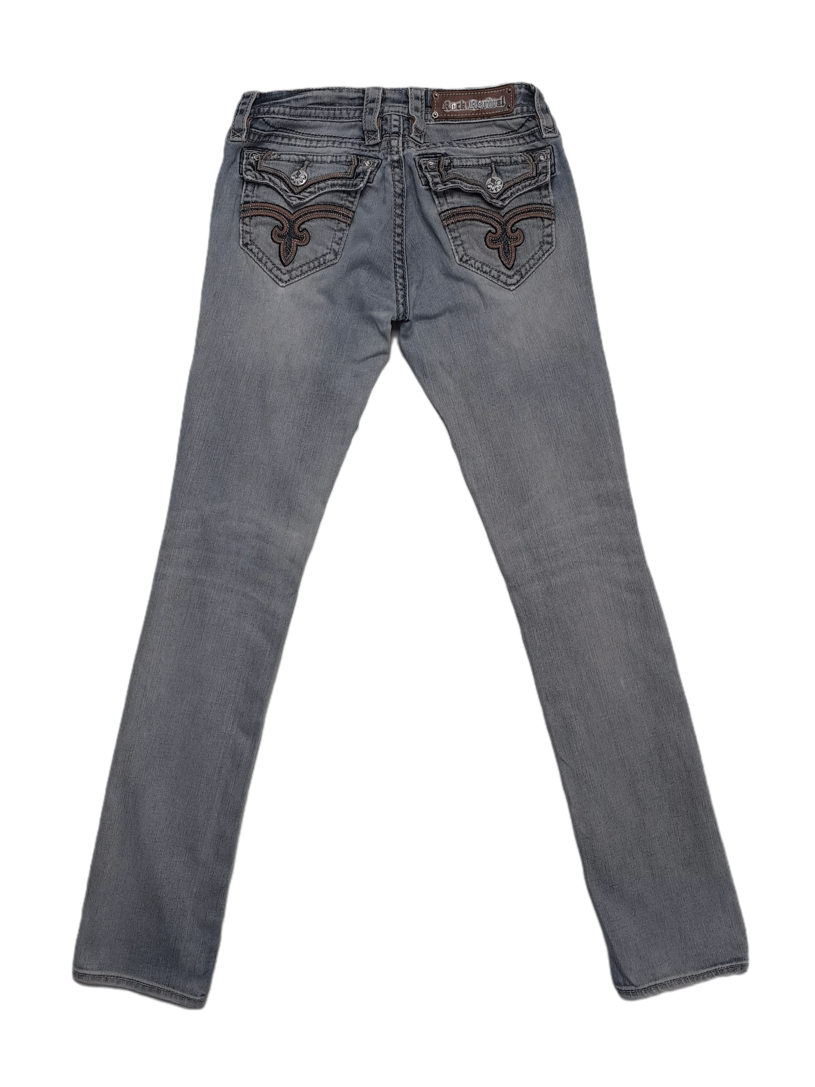 Rock Revival 💎 Vintage 90's Rock Revival Size 26 Distressed Denim Jeans Size US 26 / EU 42 - 2 Thumbnail