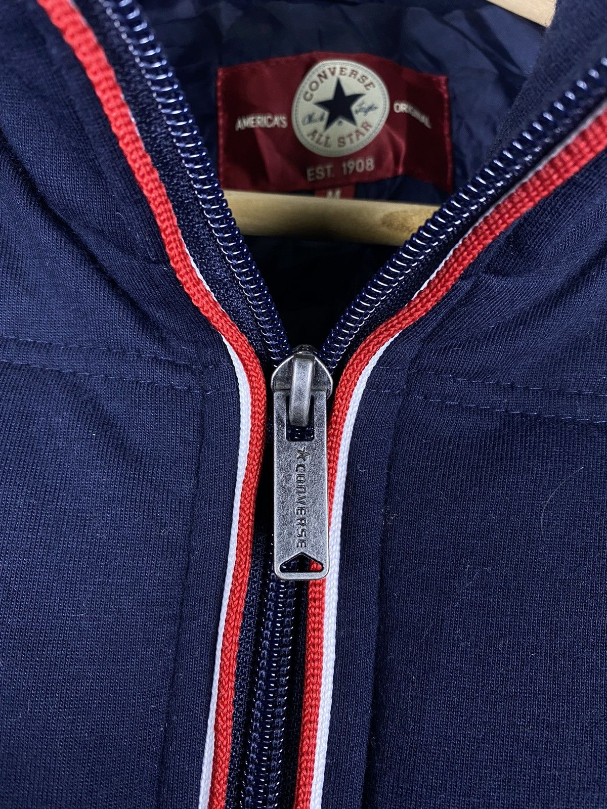Converse OFFER 🔥 Vintage Converse All Star Zip Up Puffer Jacket Size US M / EU 48-50 / 2 - 8 Thumbnail