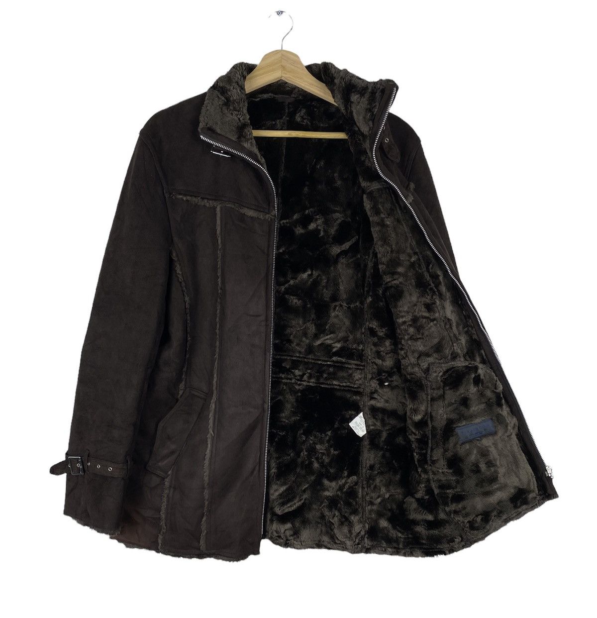 Takeo Kikuchi SHOOT🔥 Vintage Zip Up Suede Fur Lined Coat Jacket By Taka-Q Size US L / EU 52-54 / 3 - 4 Thumbnail