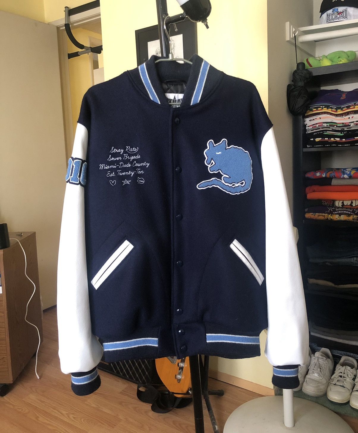 Stray Rats Stray Rats 10 Year Anniversary Varsity Jacket | Grailed