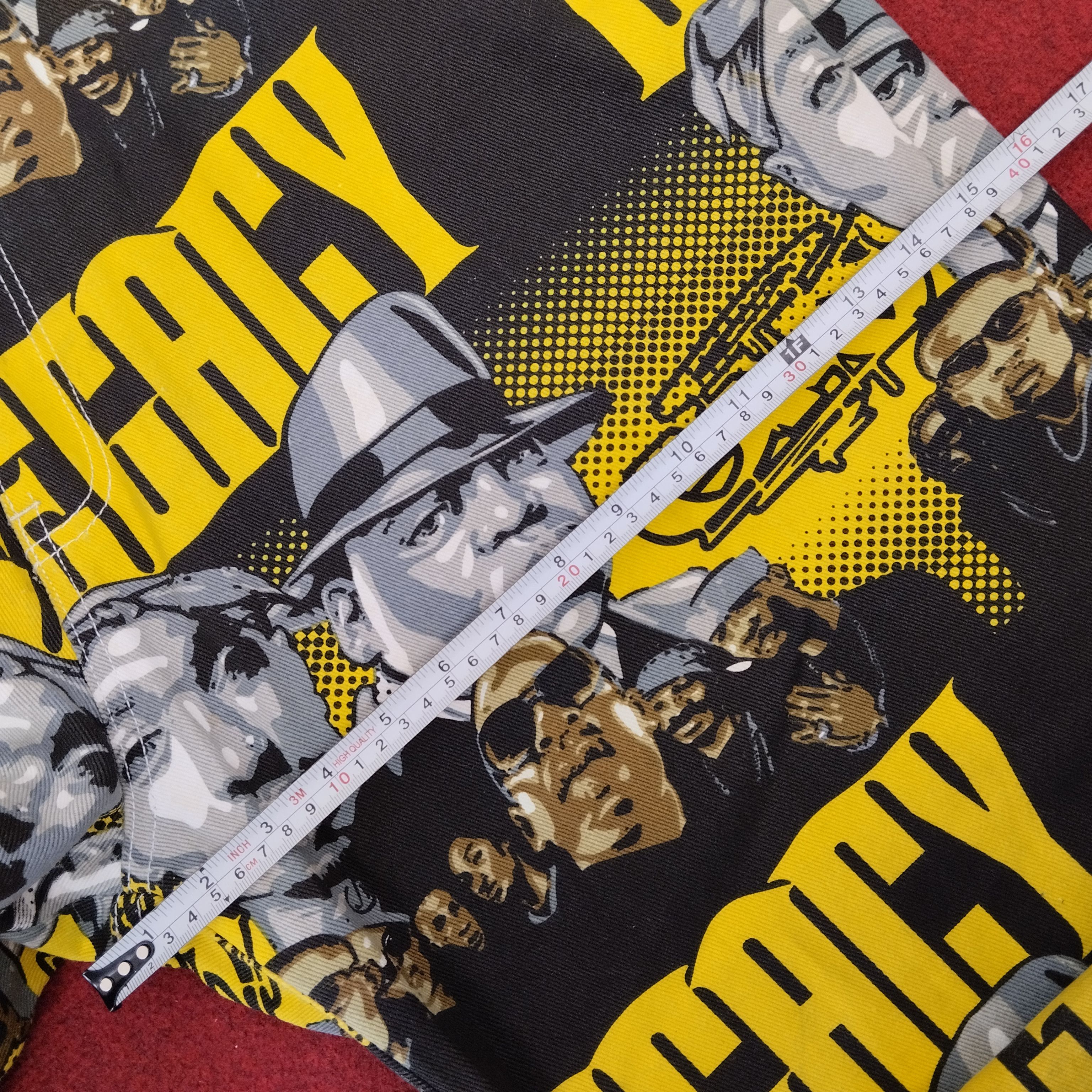 Rap Tees × Vintage Tupac 2pac American Rapper Over Print GMF Jeans Size US 40 / EU 56 - 19 Thumbnail