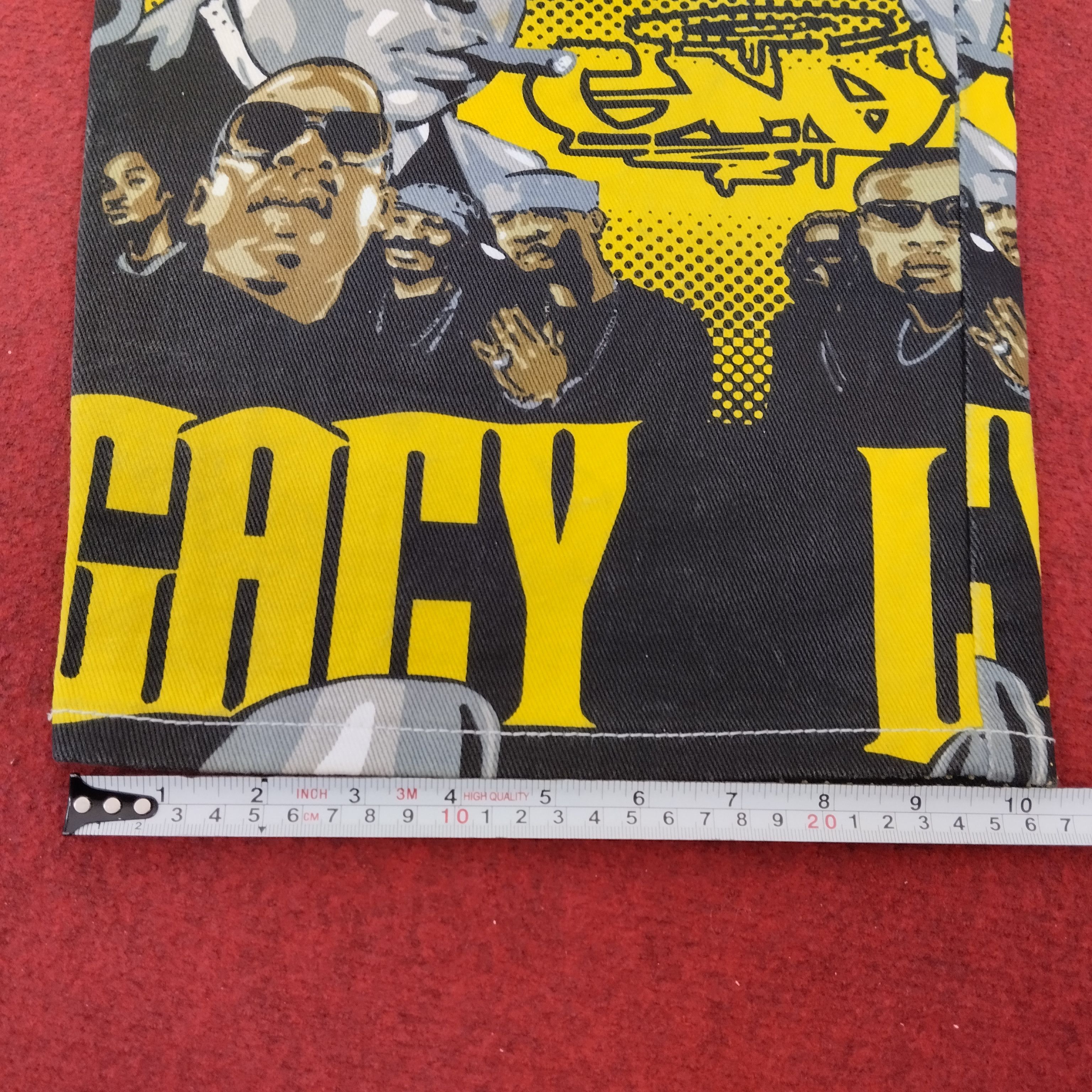 Rap Tees × Vintage Tupac 2pac American Rapper Over Print GMF Jeans Size US 40 / EU 56 - 21 Thumbnail