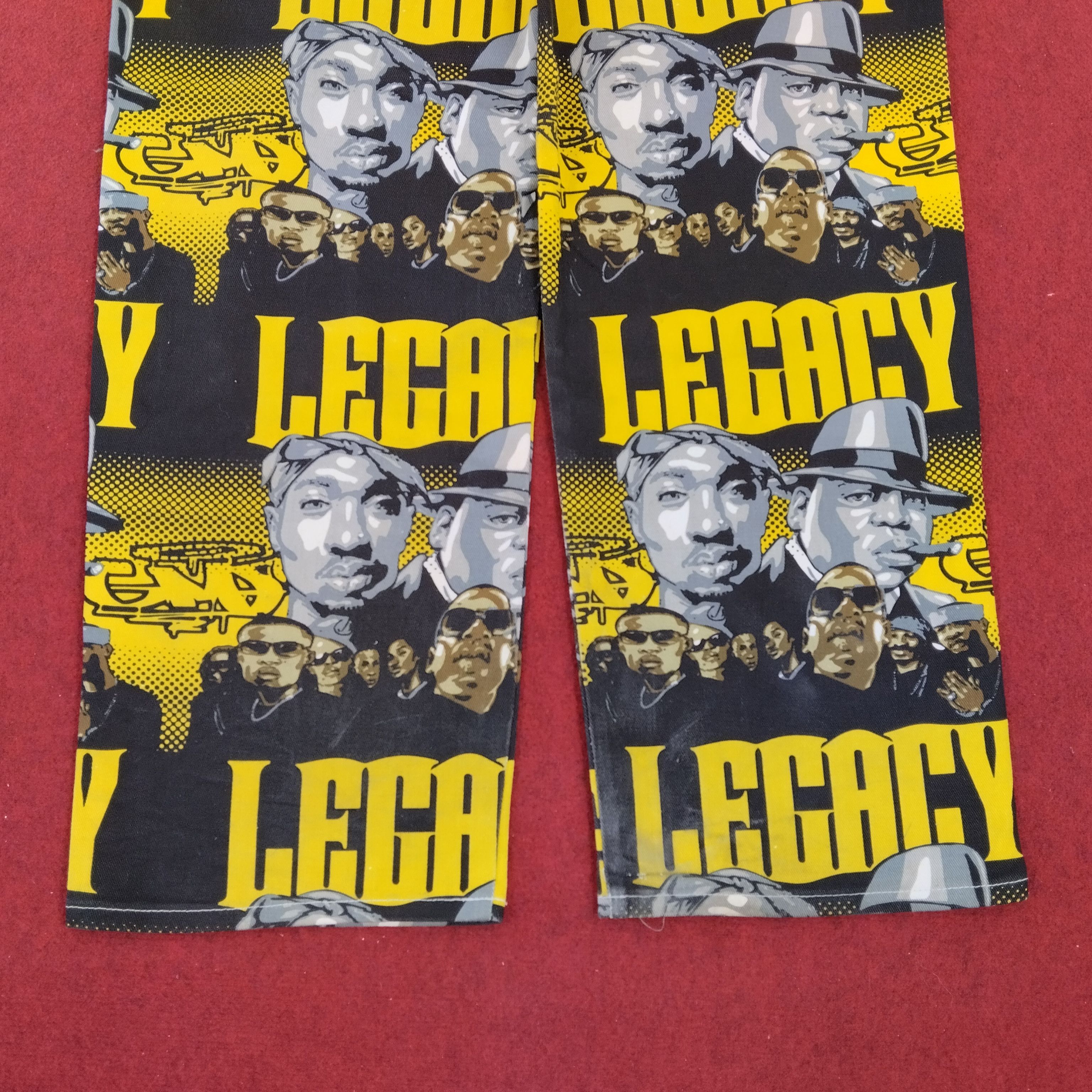 Rap Tees × Vintage Tupac 2pac American Rapper Over Print GMF Jeans Size US 40 / EU 56 - 6 Thumbnail