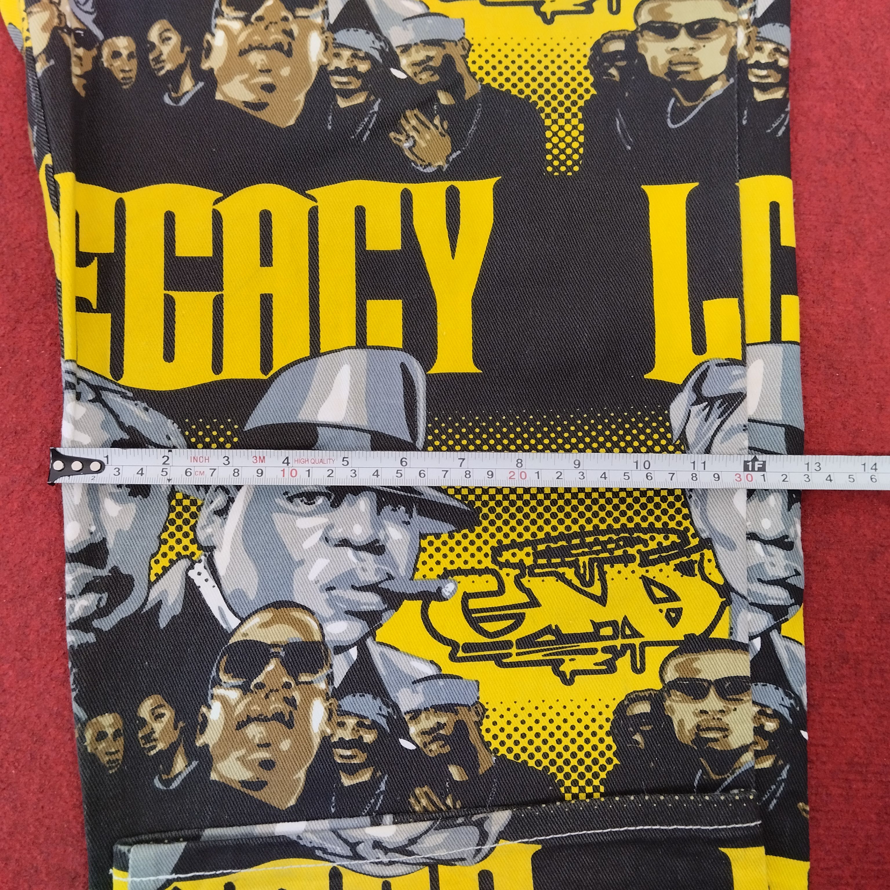 Rap Tees × Vintage Tupac 2pac American Rapper Over Print GMF Jeans Size US 40 / EU 56 - 20 Thumbnail
