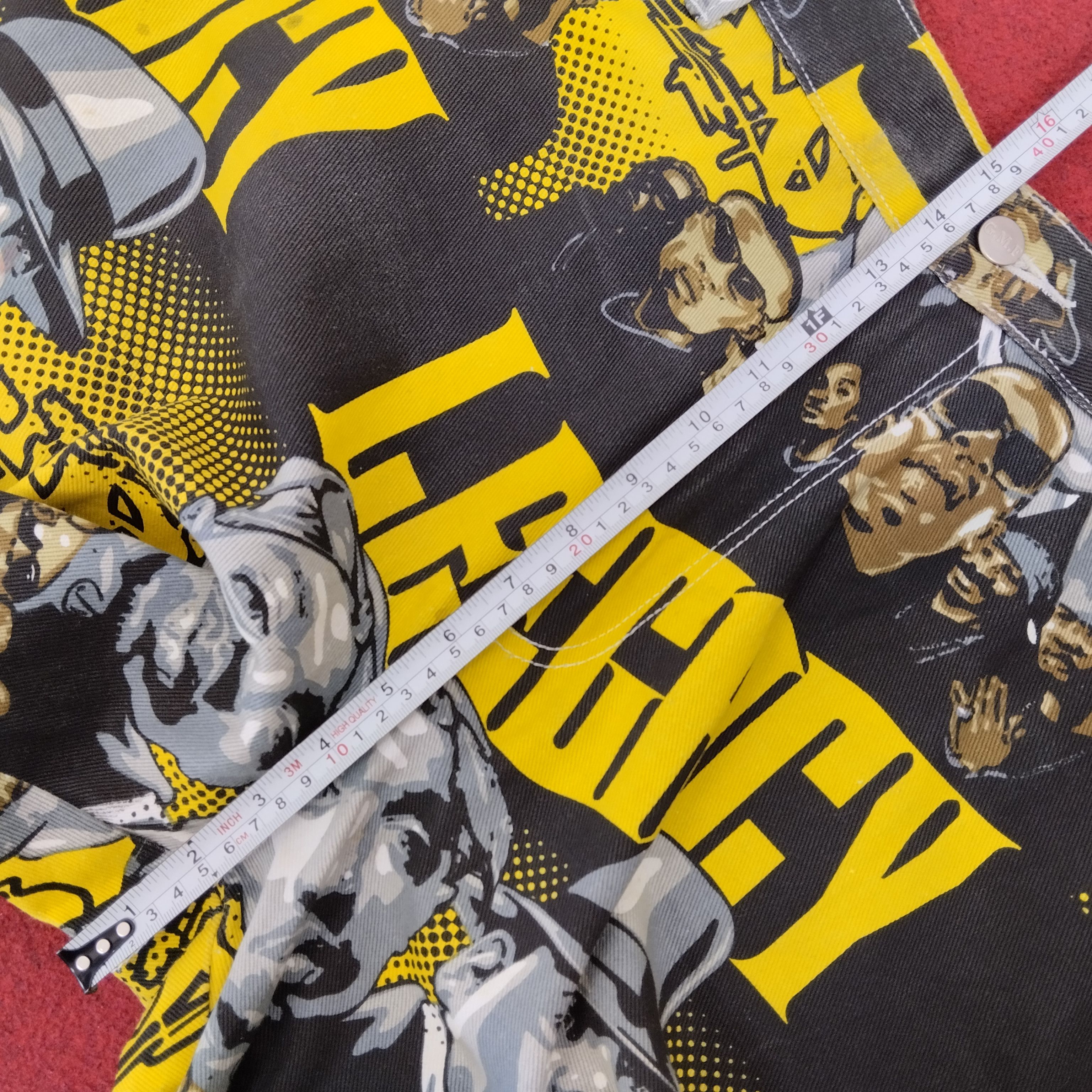 Rap Tees × Vintage Tupac 2pac American Rapper Over Print GMF Jeans Size US 40 / EU 56 - 18 Thumbnail